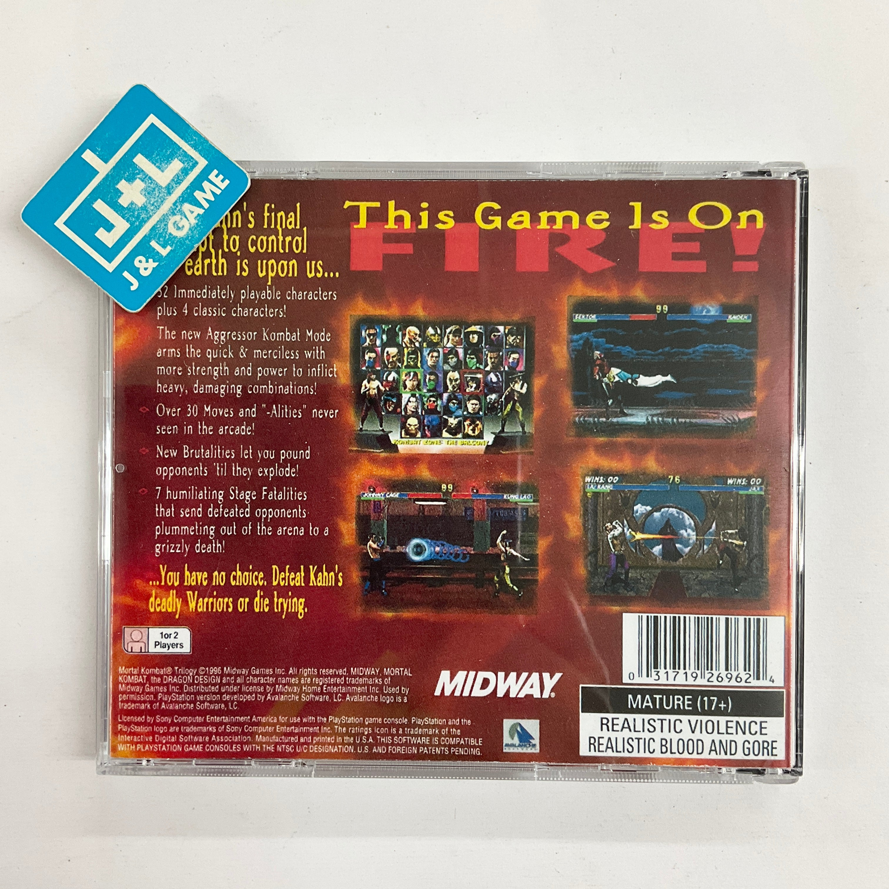 Mortal Kombat Trilogy - (PS1) PlayStation 1 [Pre-Owned] Video Games Midway   