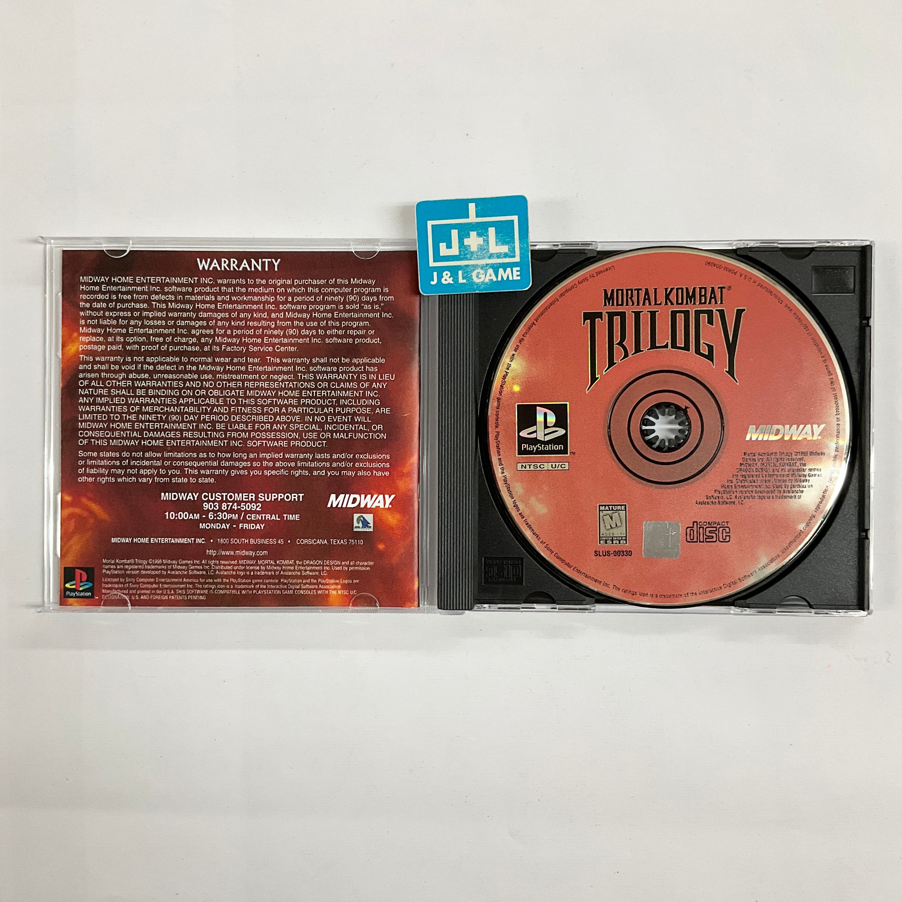 Mortal Kombat Trilogy - (PS1) PlayStation 1 [Pre-Owned] Video Games Midway   