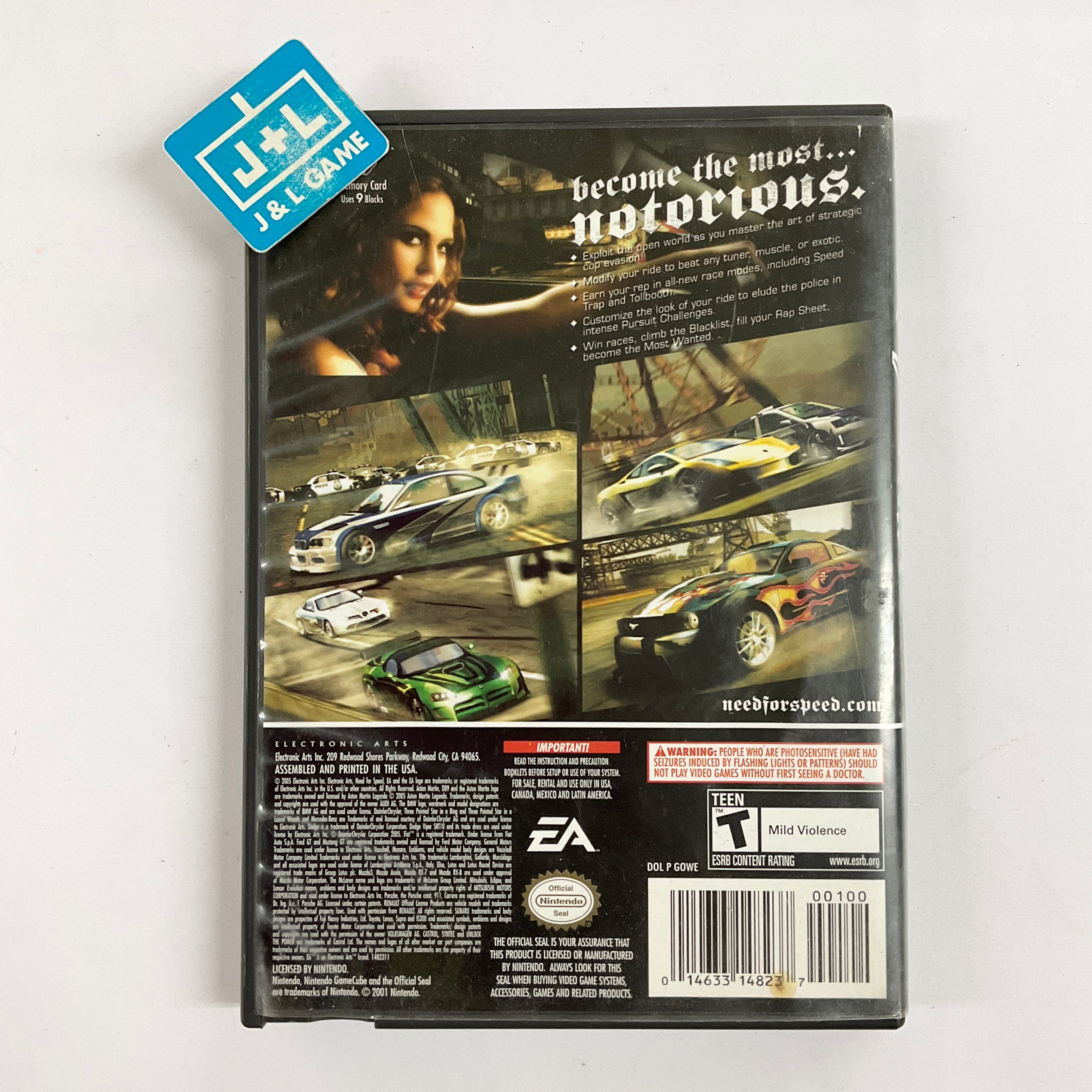 Need For Speed: Most Wanted - (GC) GameCube [Pre-Owned] Video Games Electronic Arts   