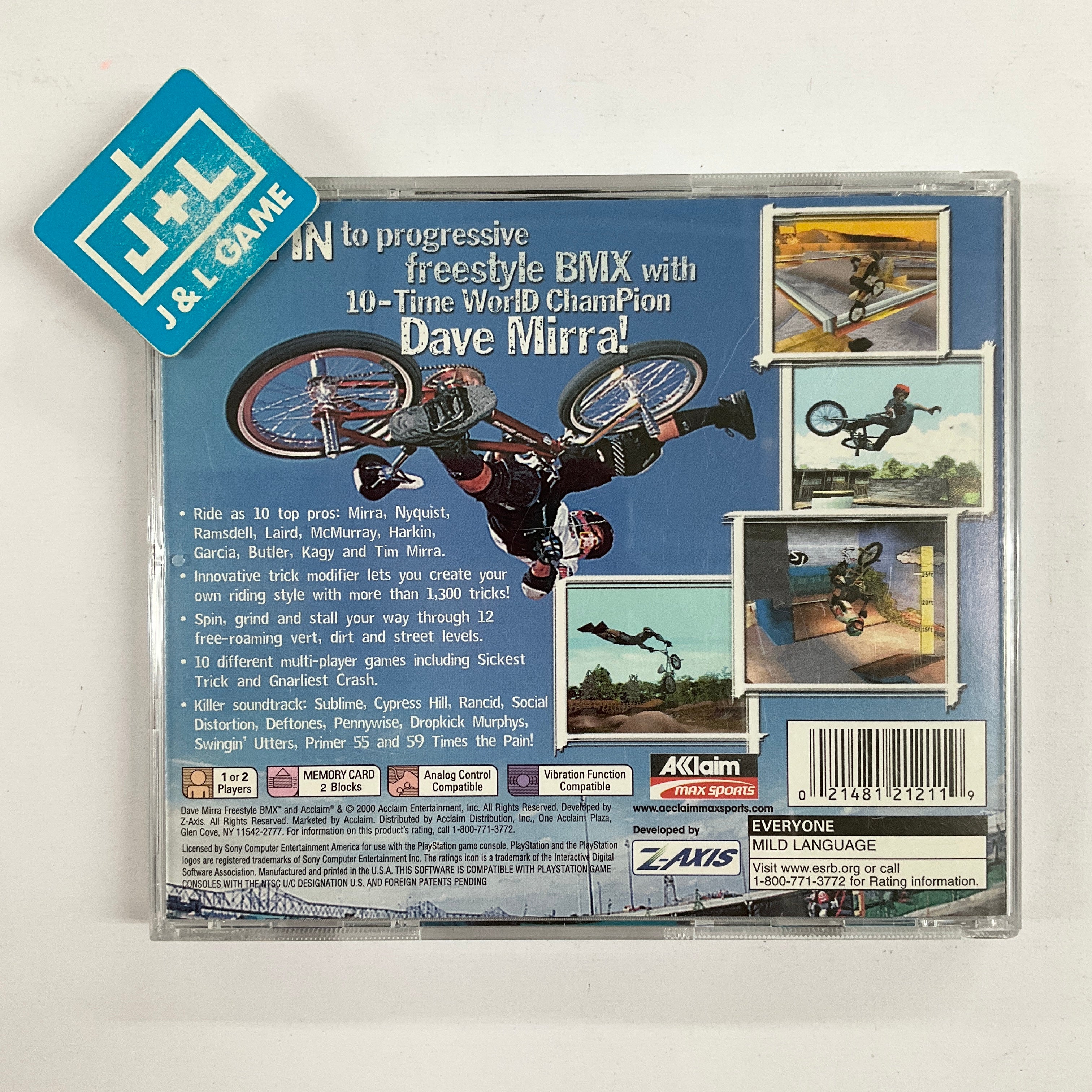 Dave Mirra Freestyle BMX - (PS1) PlayStation 1 [Pre-Owned] | J&L Game