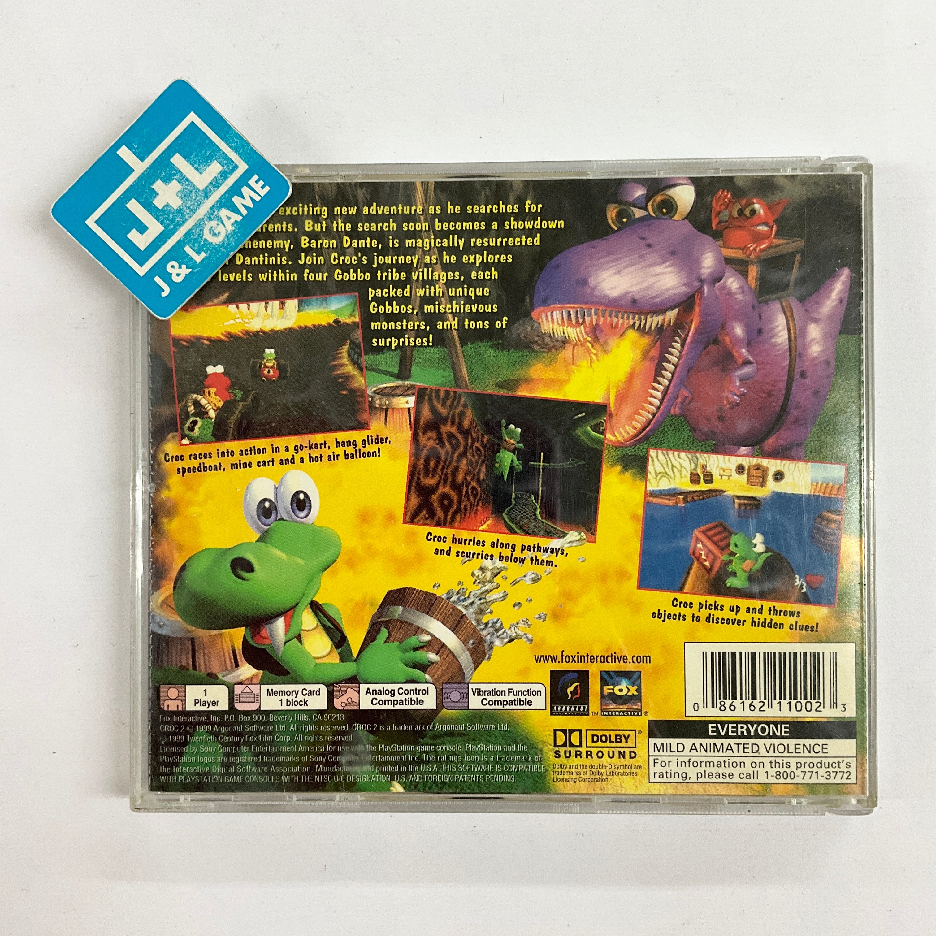 Croc 2  - (PS1) PlayStation 1 [Pre-Owned] Video Games Fox Interactive   