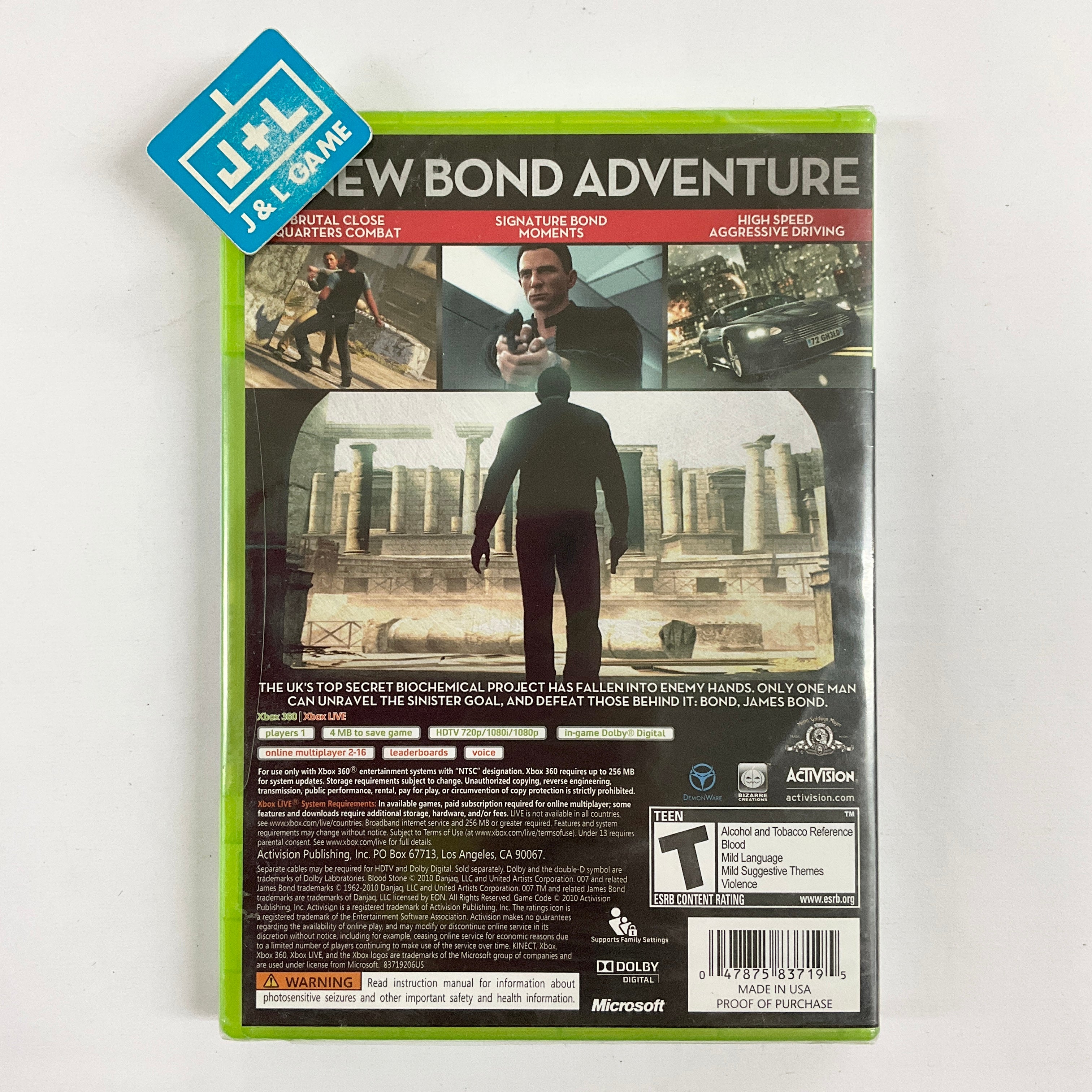 James Bond 007: Blood Stone - Xbox 360 Video Games Activision   