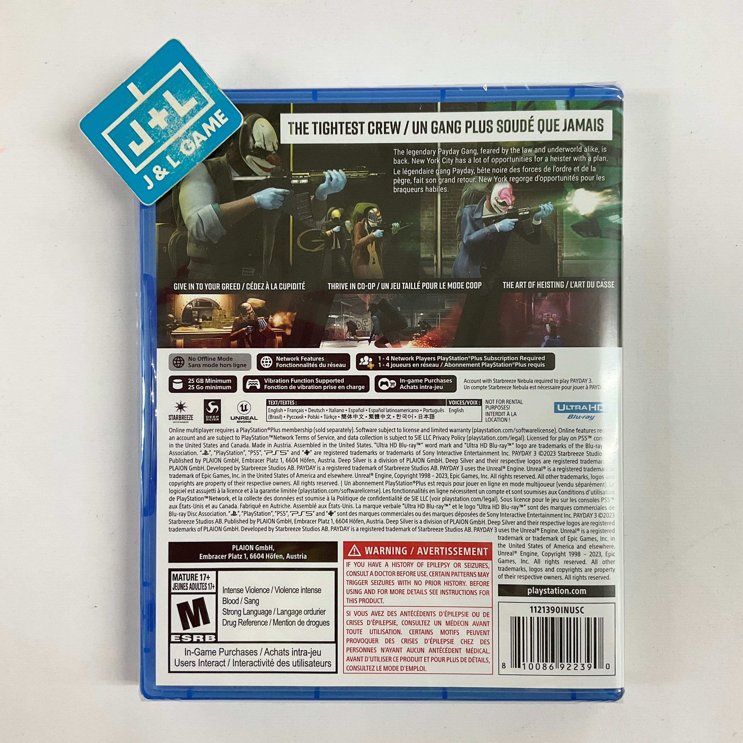 Payday 3 - (PS5) PlayStation 5 Video Games Deep Silver   