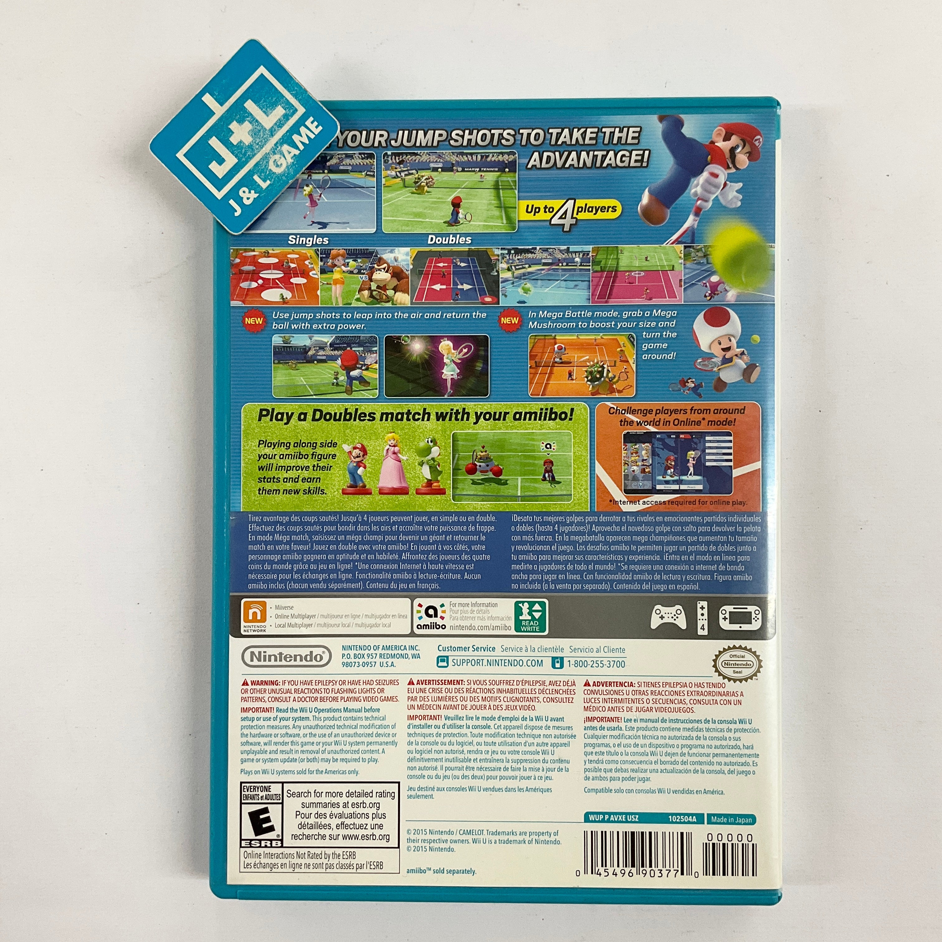Mario Tennis: Ultra Smash - Nintendo Wii U [Pre-Owned] Video Games Nintendo   