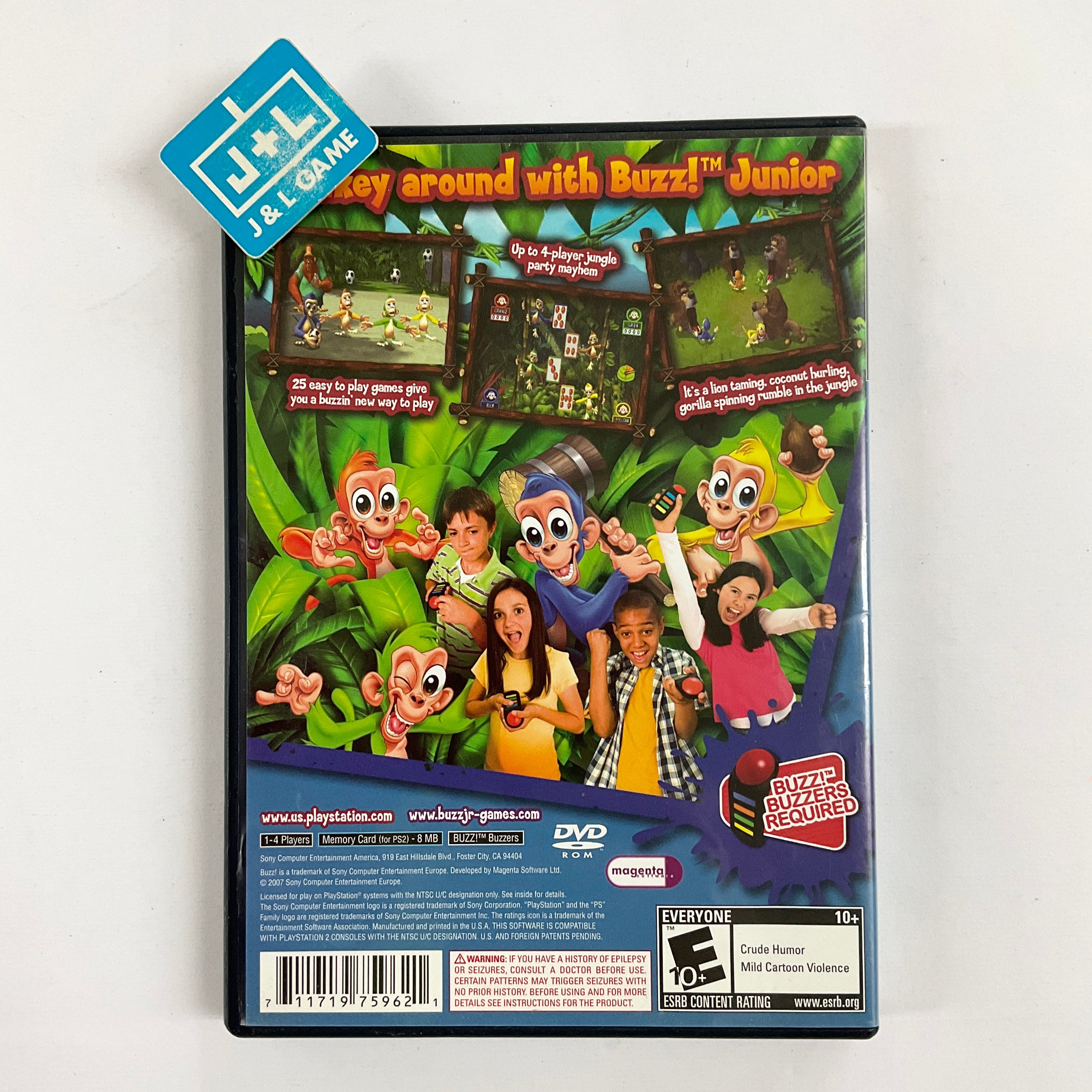 Buzz! Junior: Jungle Party - (PS2) PlayStation 2 [Pre-Owned] Video Games SCEA   