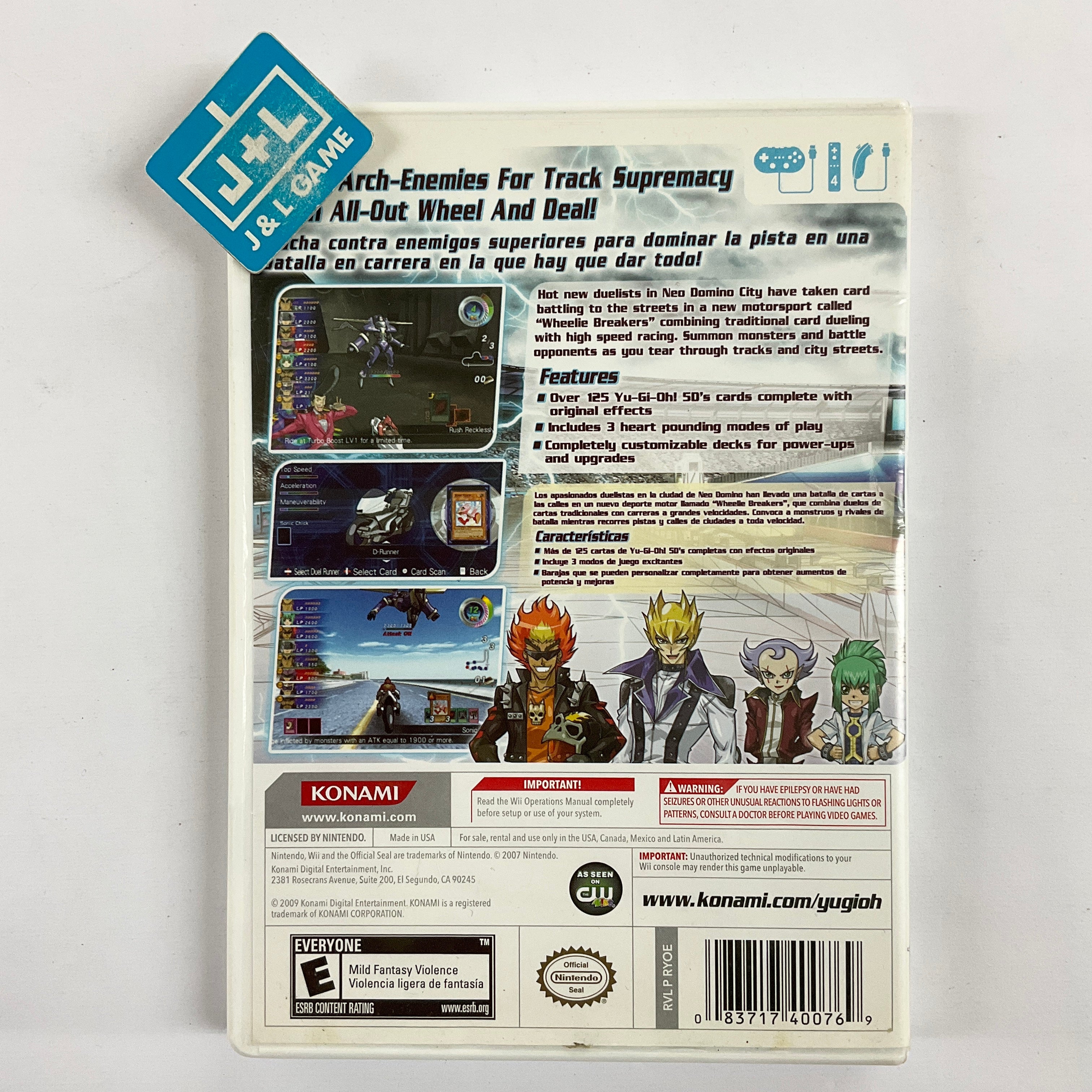 Yu-Gi-Oh! 5D's Wheelie Breakers - Nintendo Wii [Pre-Owned] Video Games Konami   