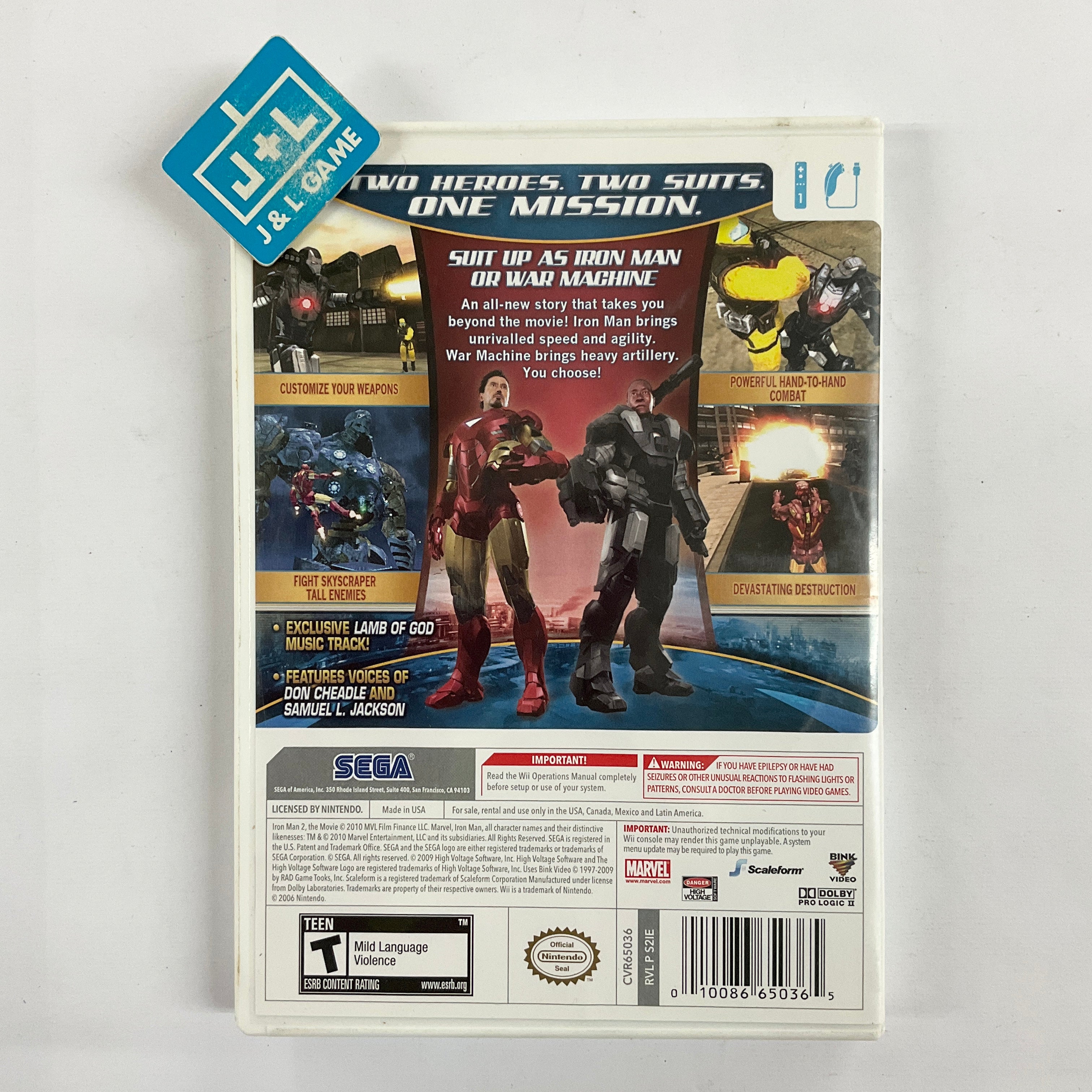 Iron Man 2 - Nintendo Wii [Pre-Owned] Video Games SEGA   