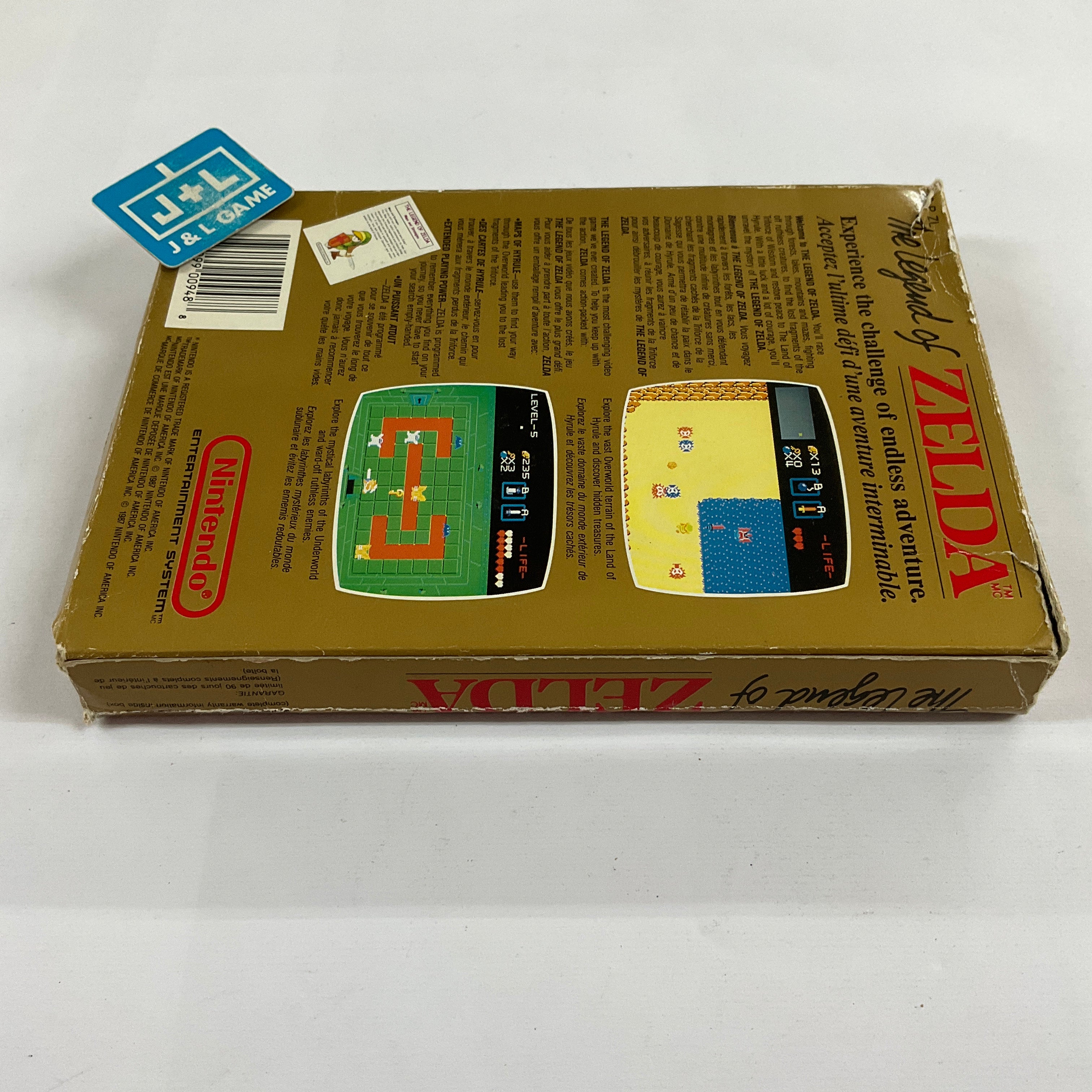 The Legend of Zelda (Gold Series) (Canadian) - (NES) Nintendo Entertainment System [Pre-Owned] Video Games Nintendo   
