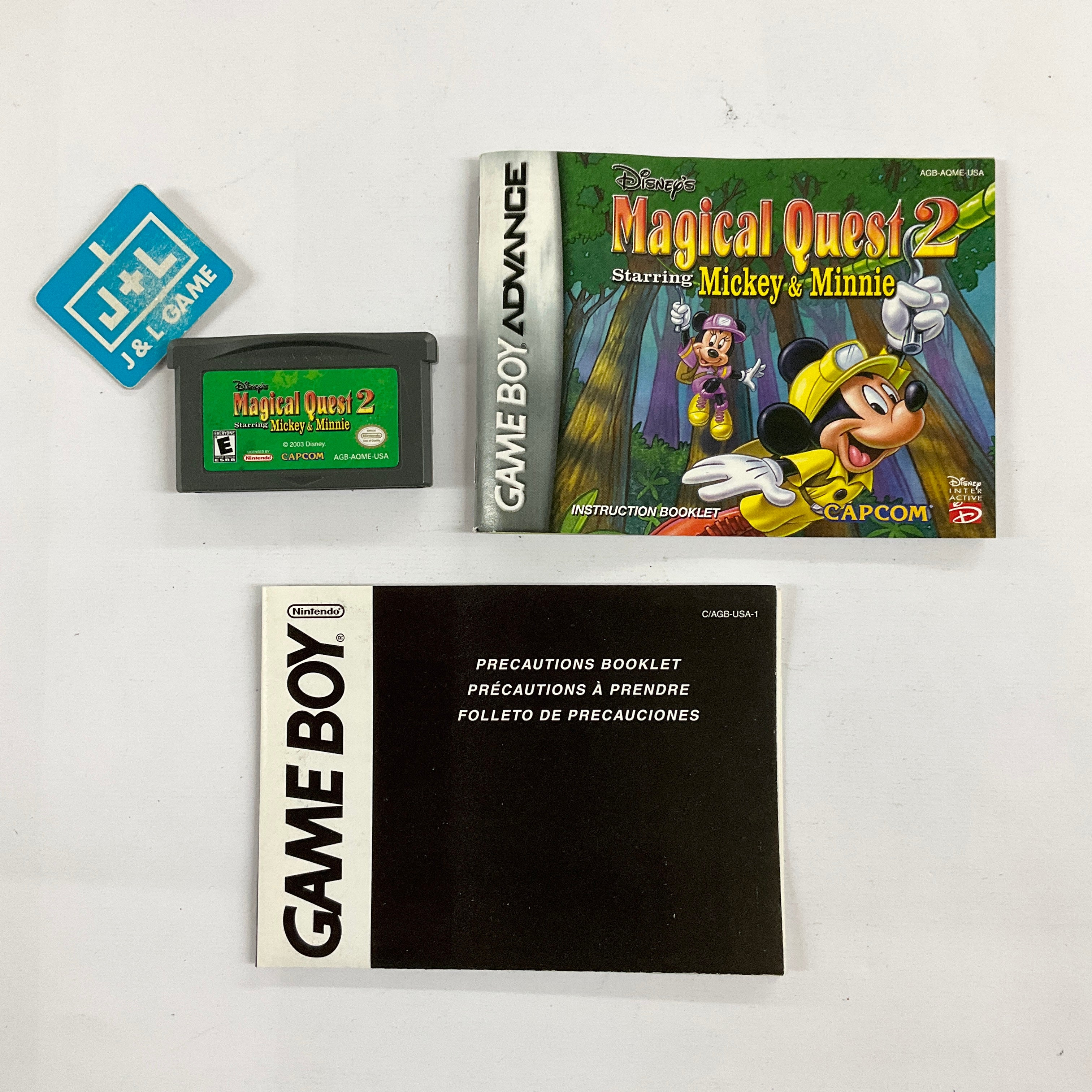 Disney's Magical Quest 2 Starring Mickey and Minnie - (GBA) Game Boy Advance [Pre-Owned] Video Games Capcom   