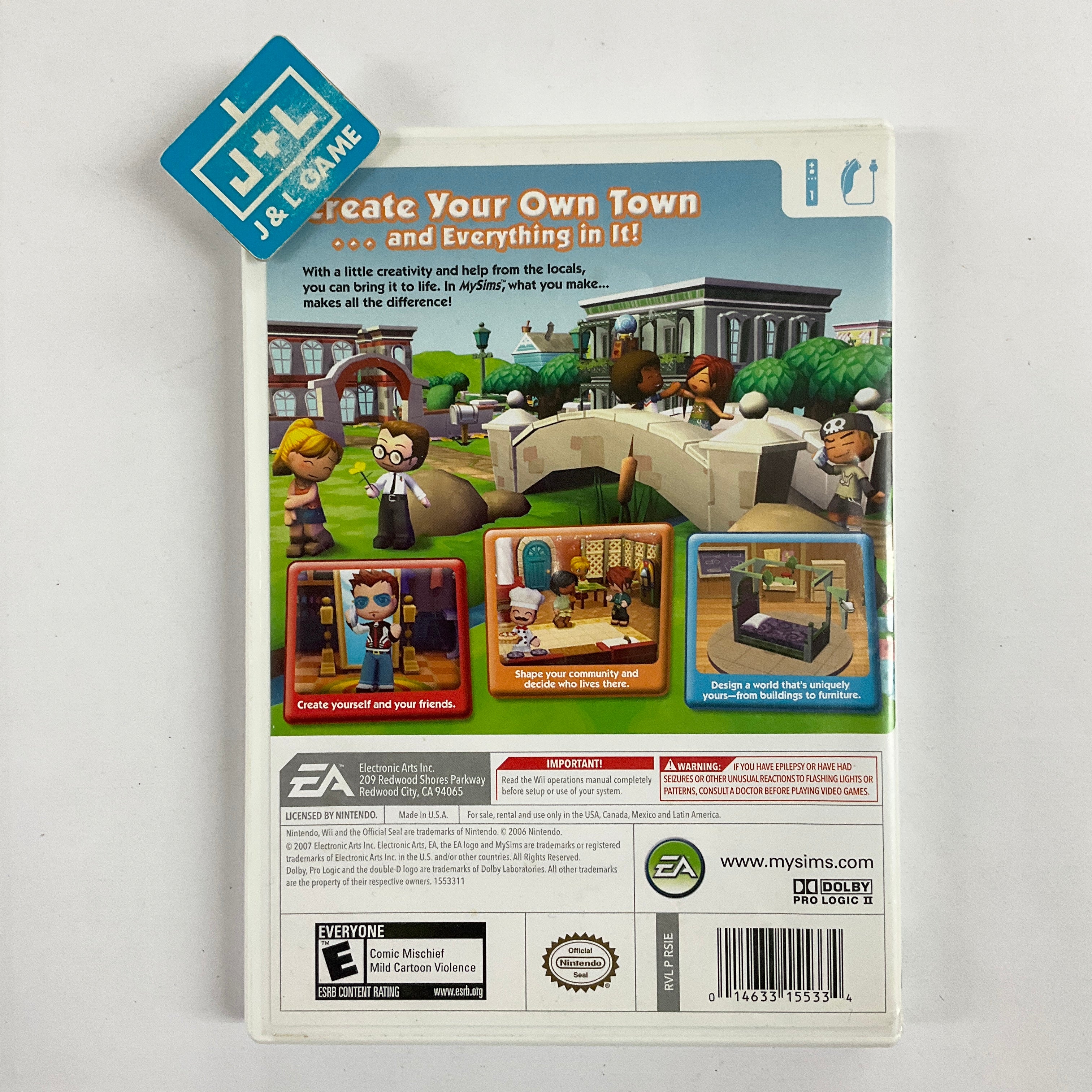 MySims - Nintendo Wii [Pre-Owned] Video Games Electronic Arts   