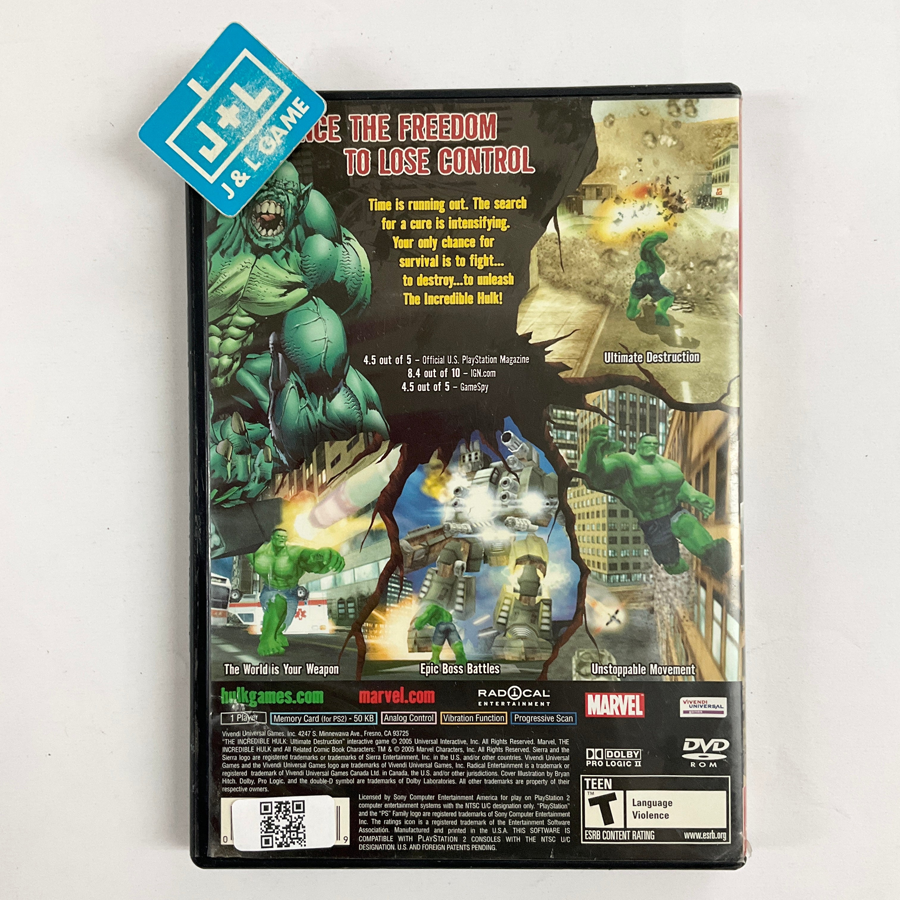 The Incredible Hulk: Ultimate Destruction (Greatest Hits) - (PS2