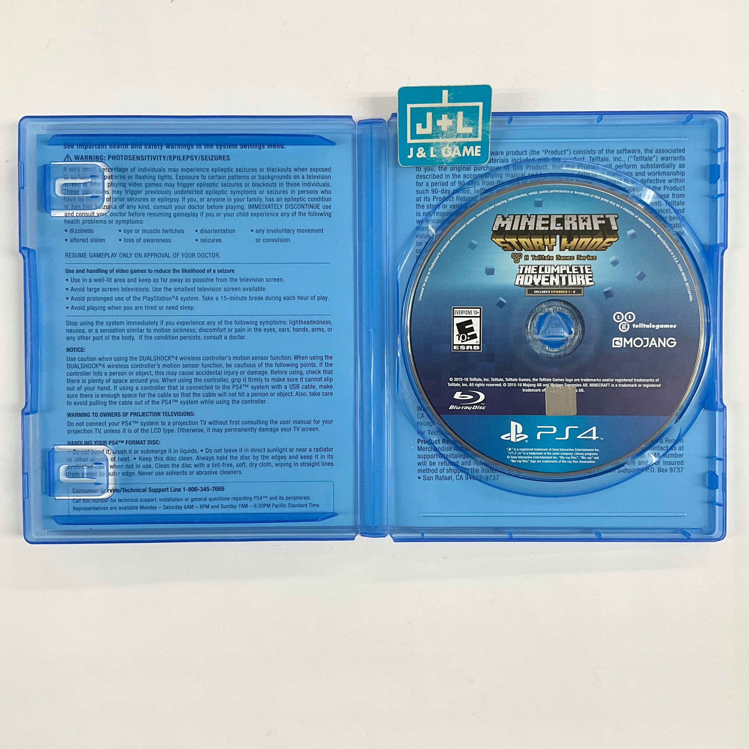 Minecraft: Story Mode- The Complete Adventure - (PS4) PlayStation 4 [Pre-Owned] Video Games Telltale Games   