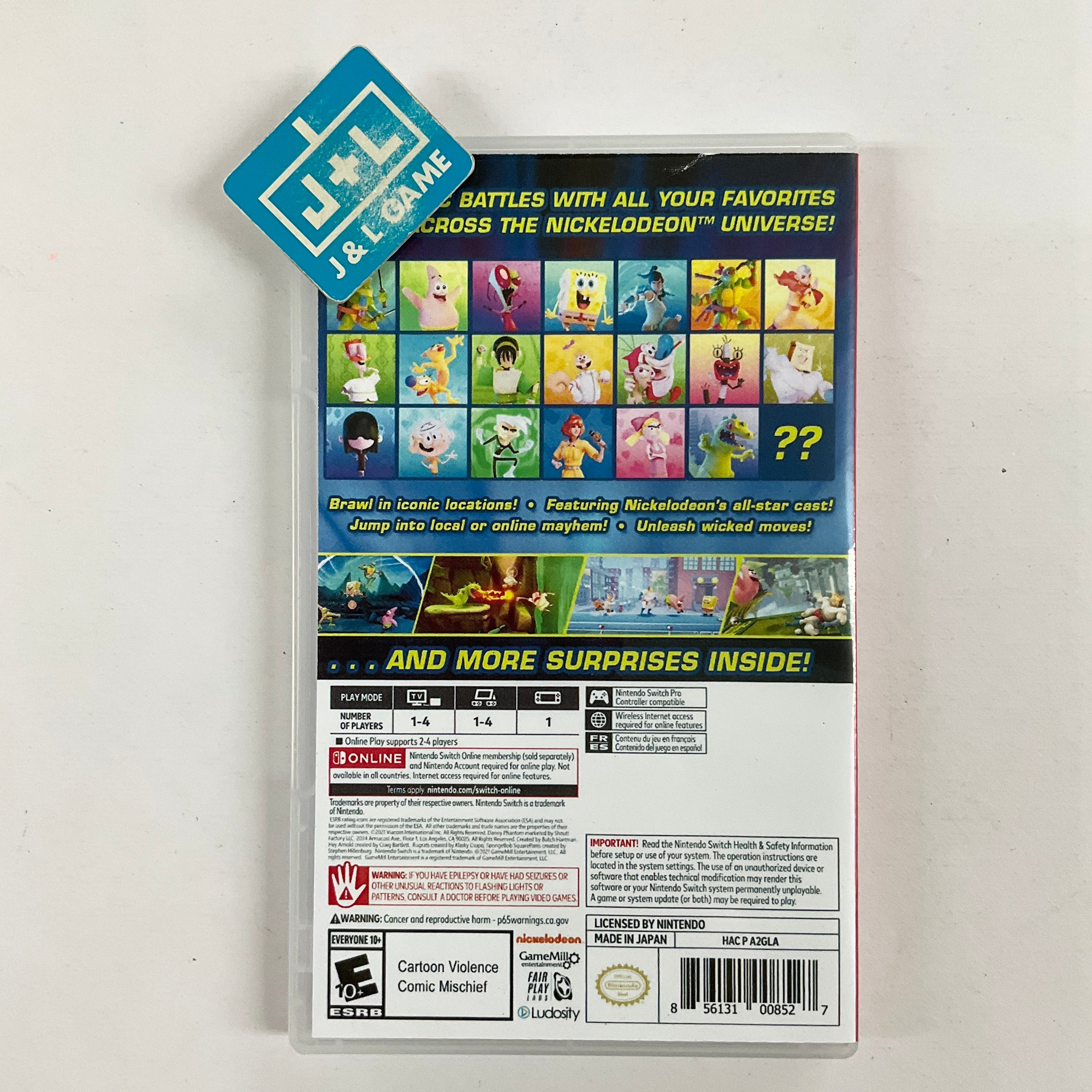 Nickelodeon All-Star Brawl - (NSW) Nintendo Switch [Pre-Owned] Video Games GameMill Entertainment   