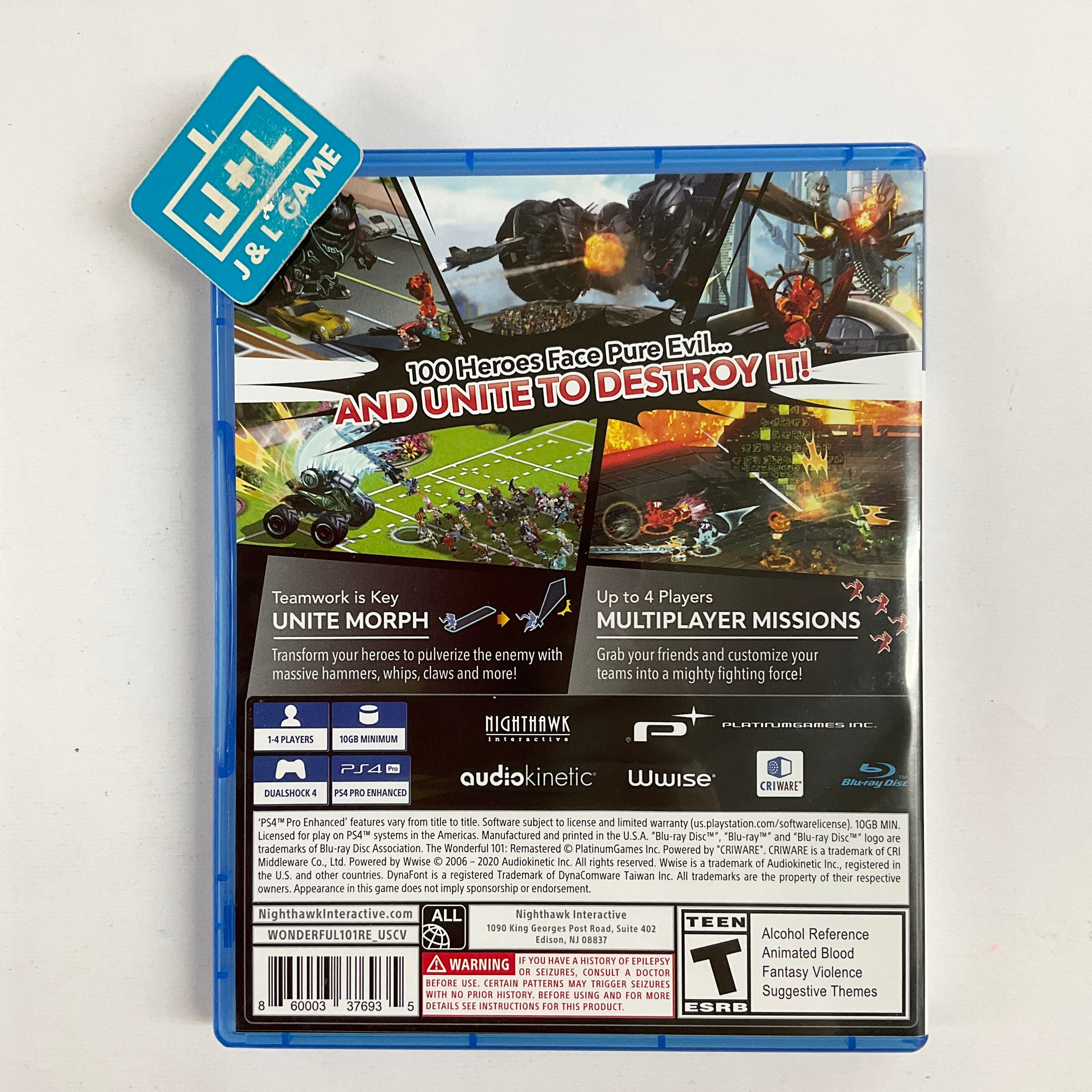 The Wonderful 101: Remastered - (PS4) PlayStation 4 [Pre-Owned] Video Games Nighthawk Interactive   