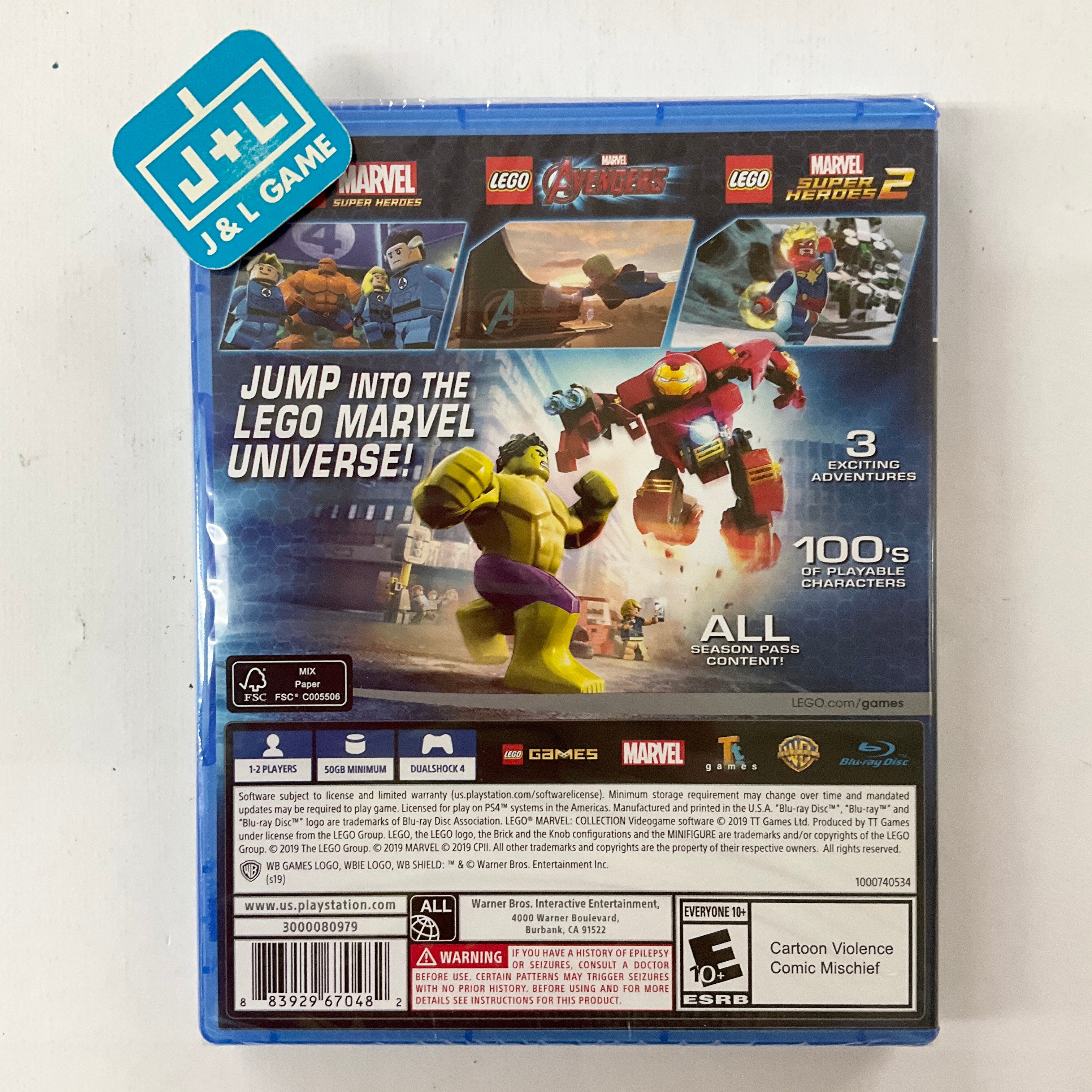 Lego Marvel Collection (PS4) PlayStation J&L Game