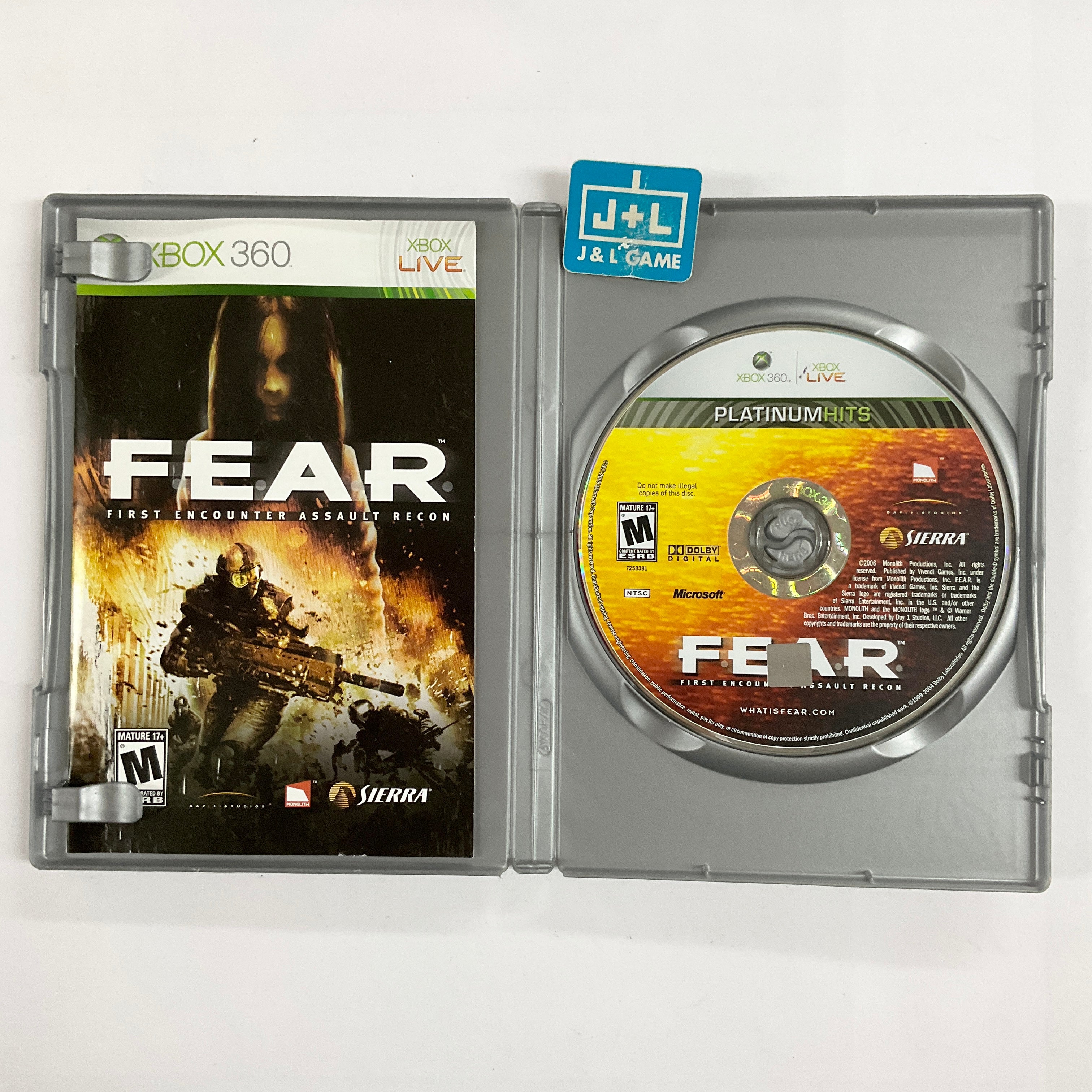 F.E.A.R. (Platinum Hits) - Xbox 360 [Pre-Owned] | J&L Game
