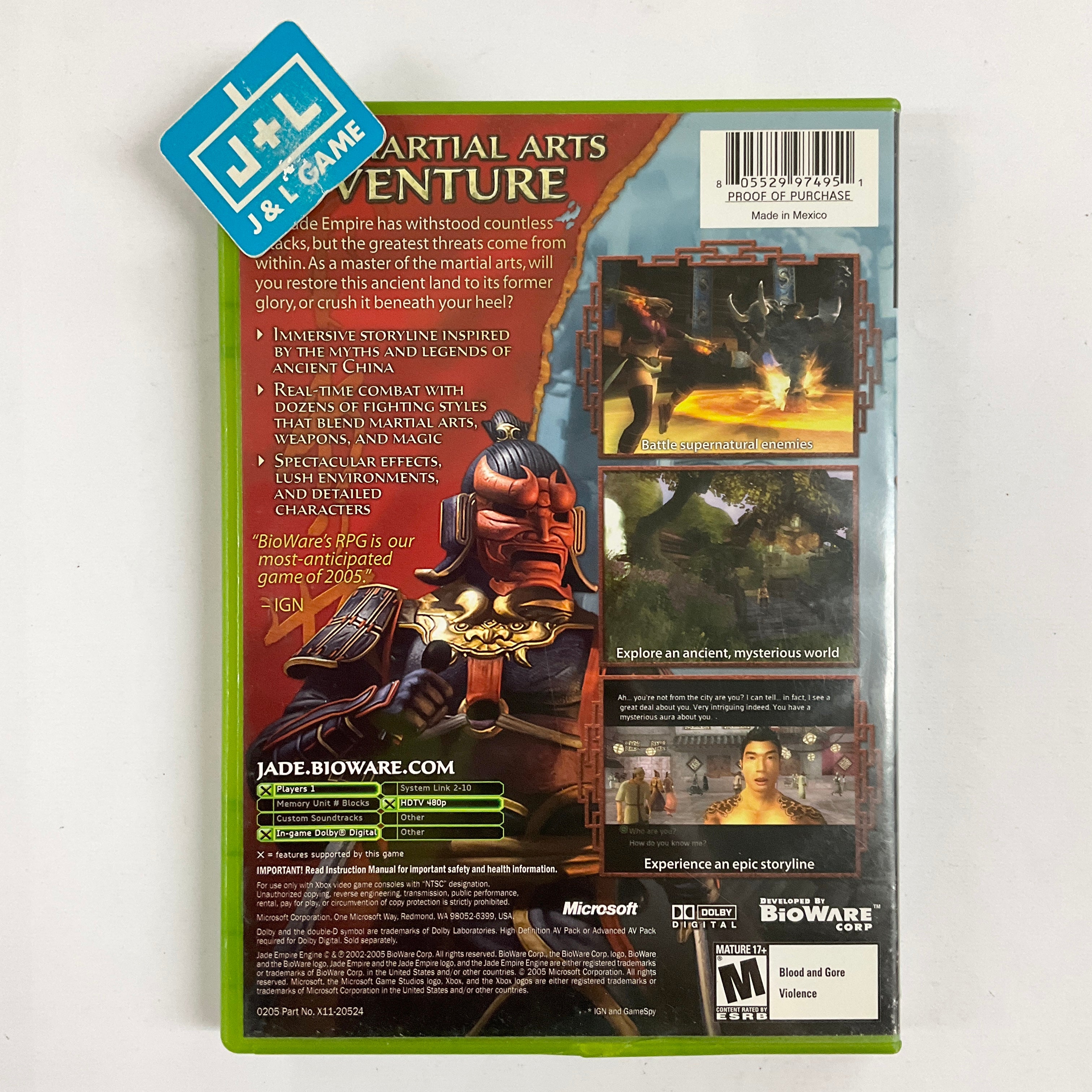 Jade Empire - (XB) Xbox [Pre-Owned] | J&L Game