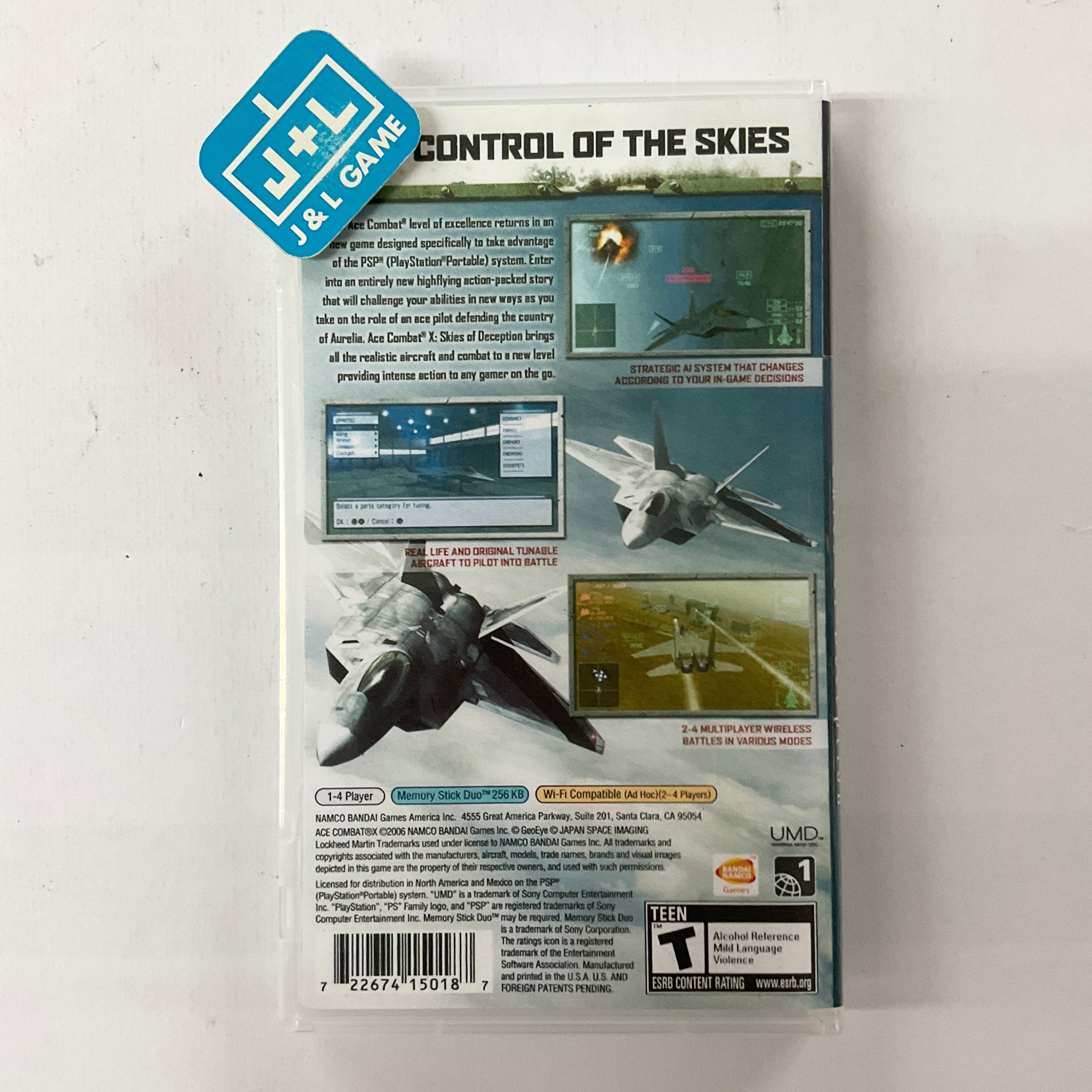 Ace Combat X: Skies of Deception - SONY PSP [Pre-Owned] Video Games Namco Bandai Games   