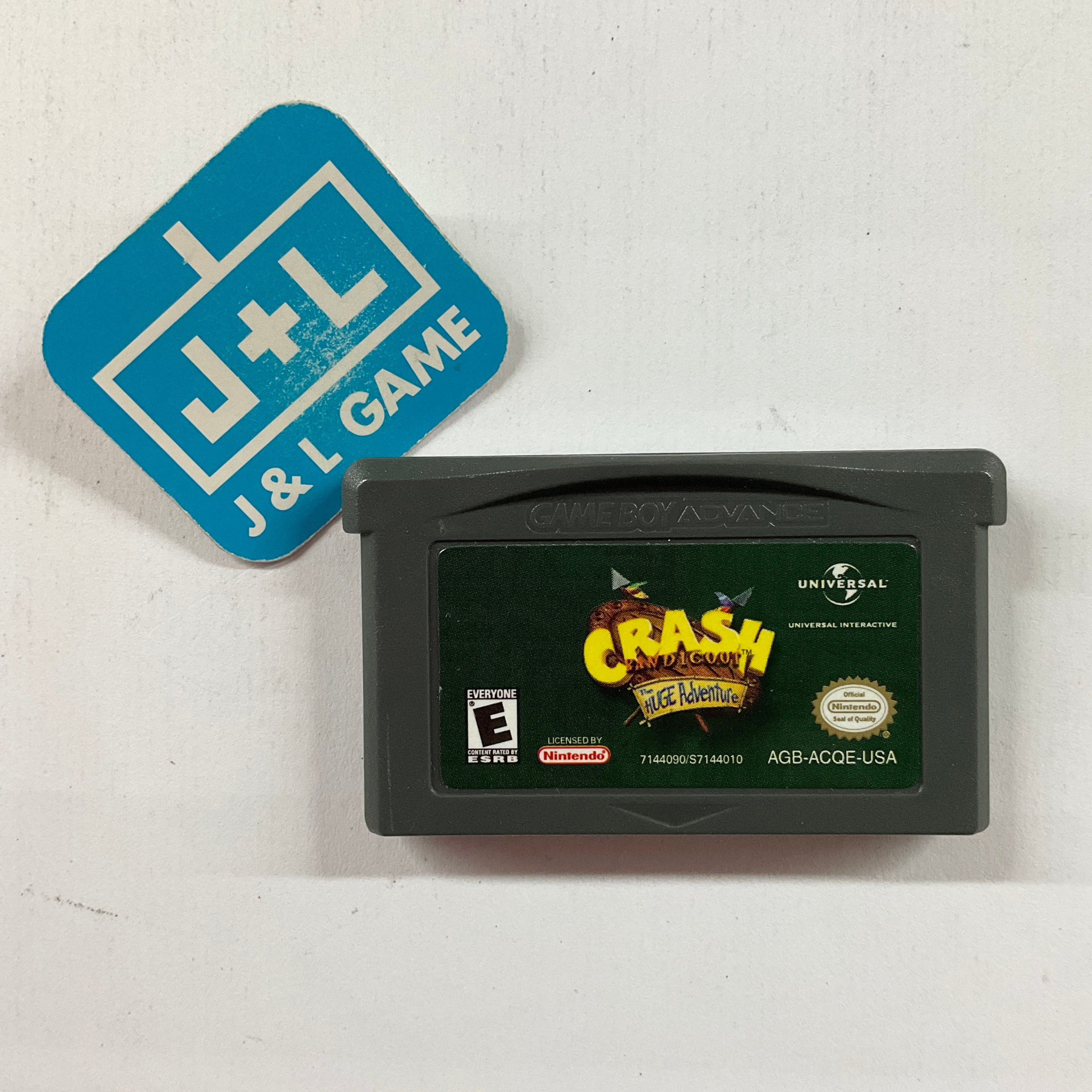 Crash Bandicoot: The Huge Adventure - (GBA) Game Boy Advance [Pre