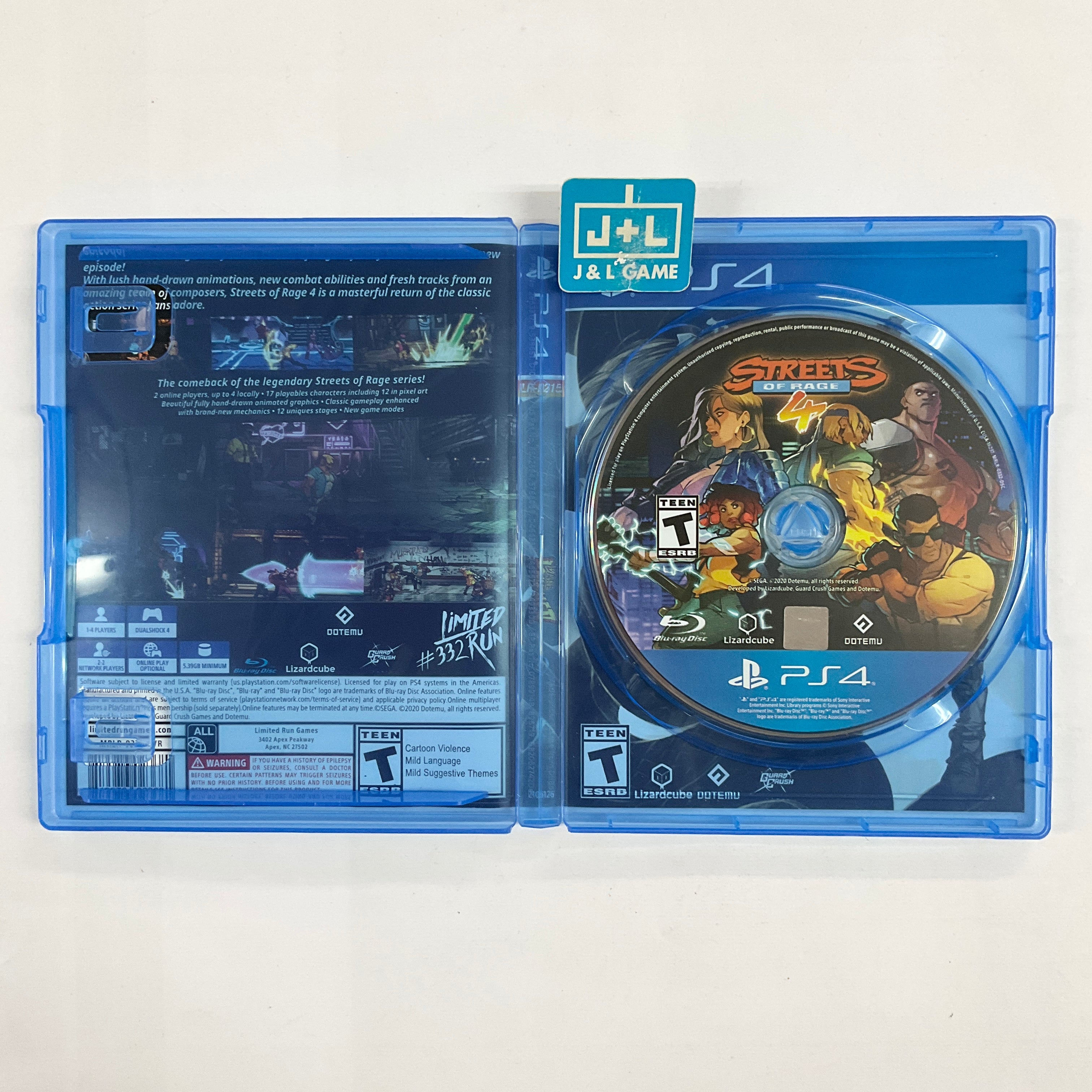 Streets of Rage 4 (Limited Run #332) - (PS4) PlayStation 4 [Pre-Owned] Video Games Limited Run   