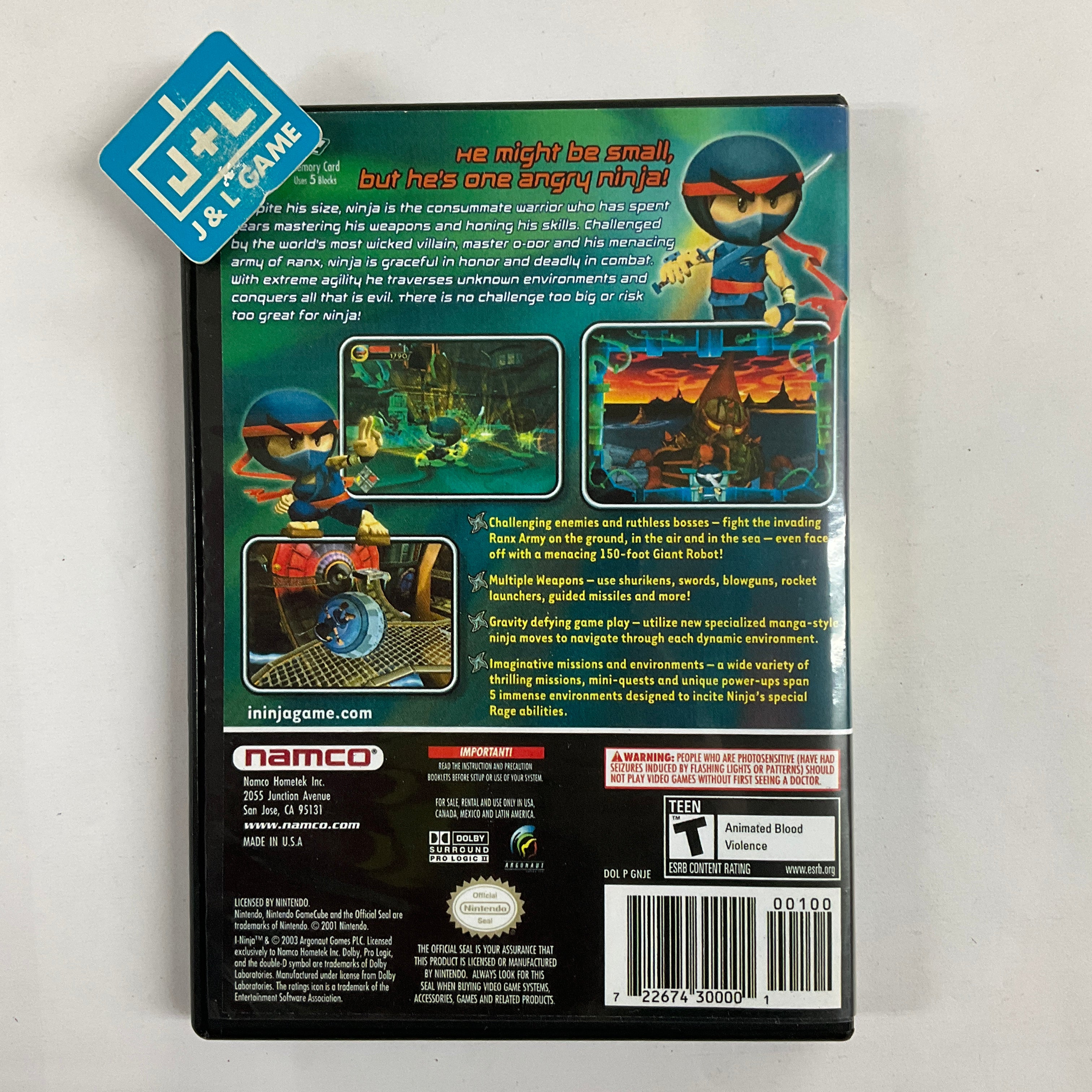 I-Ninja - (GC) GameCube [Pre-Owned] Video Games Namco   