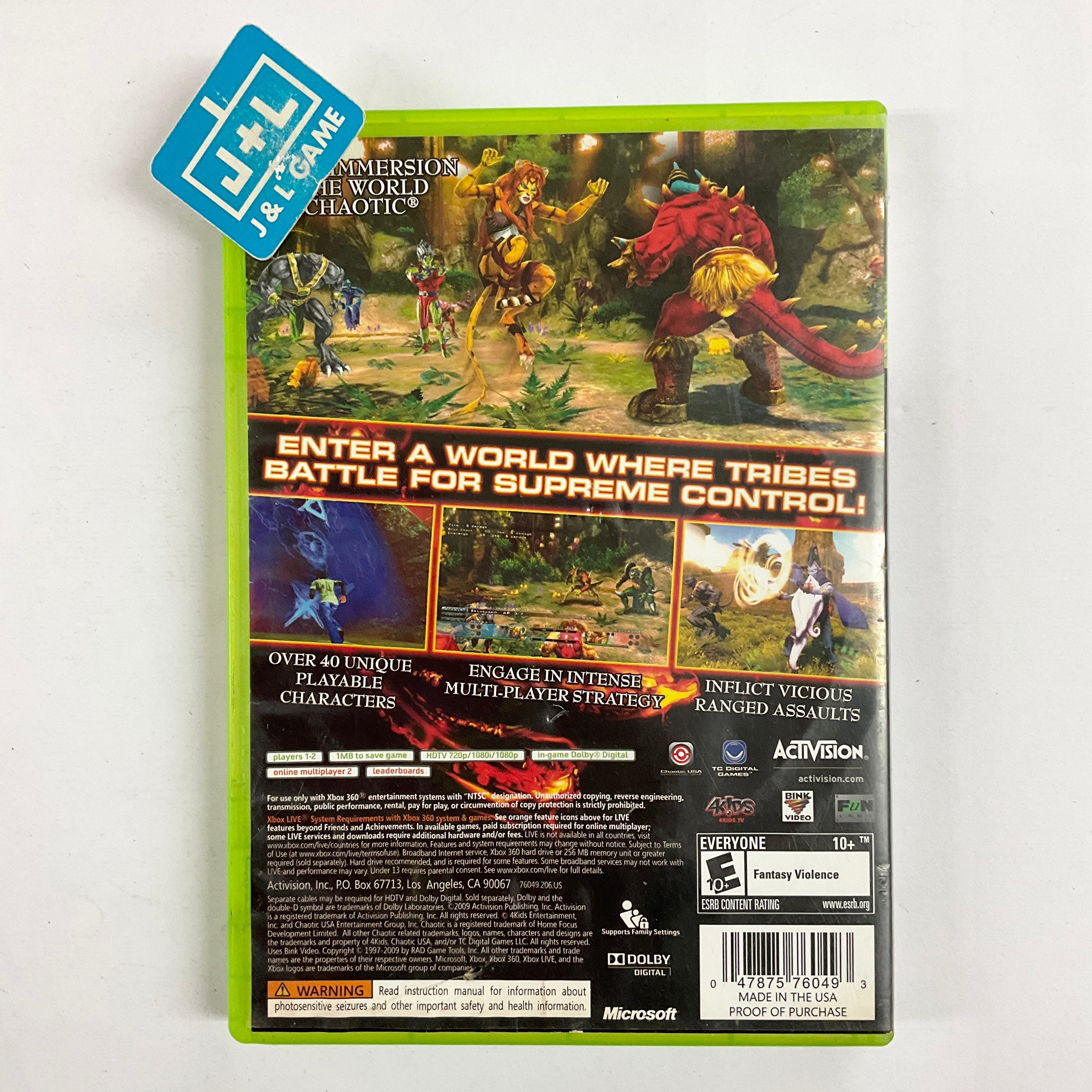 Chaotic: Shadow Warriors - Xbox 360 [Pre-Owned] Video Games Activision   