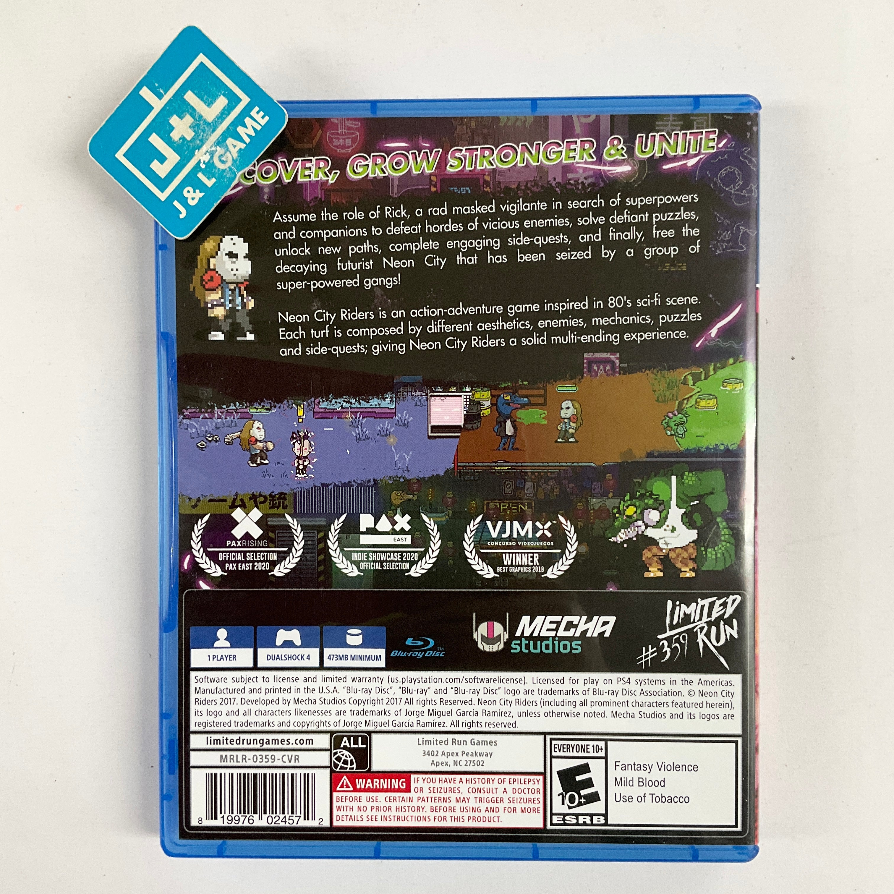 Neon City Riders (Limited Run #359) - (PS4) PlayStation 4 [Pre-Owned] Video Games Limited Run Games   