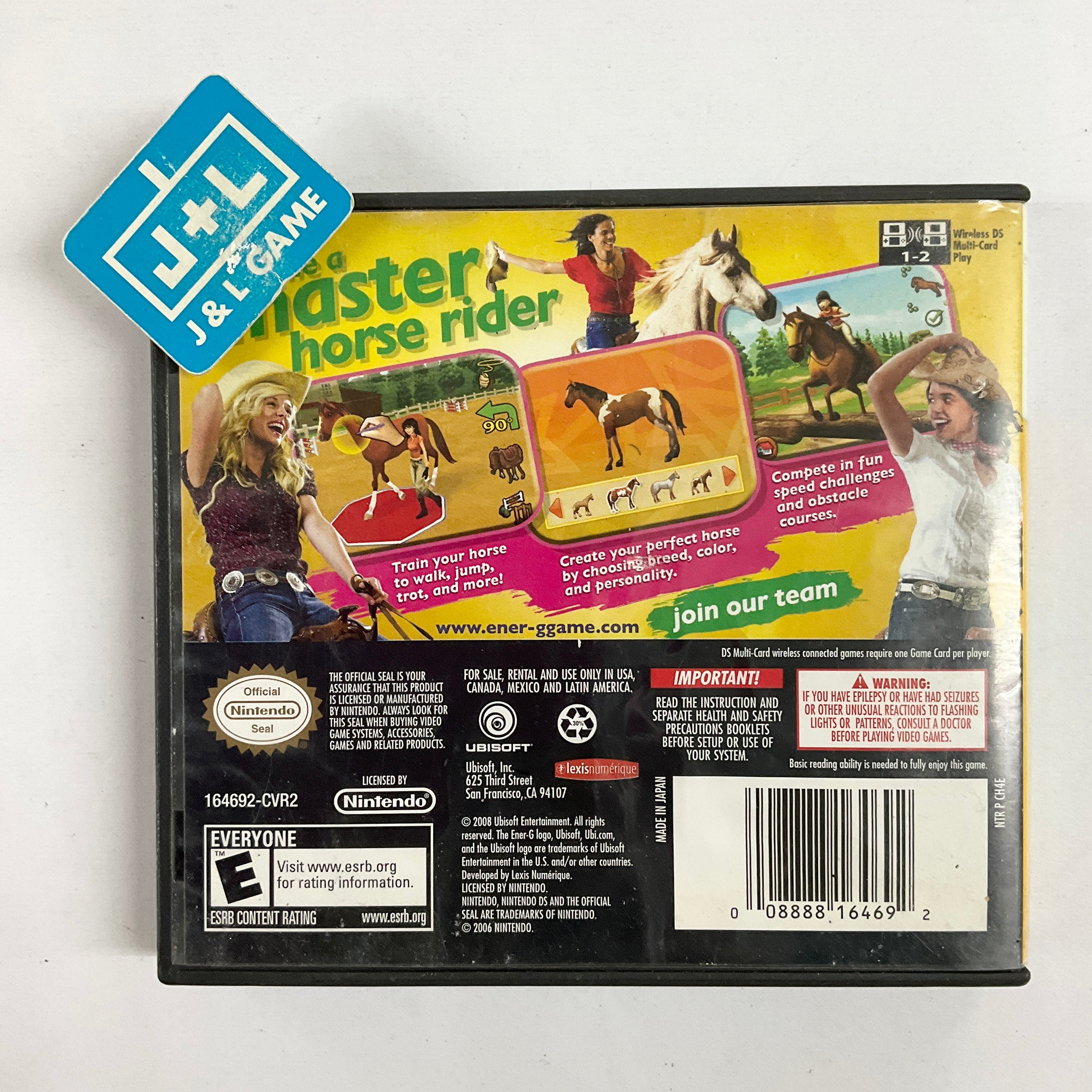 Ener-G Horse Riders - (NDS) Nintendo DS [Pre-Owned] Video Games Ubisoft   