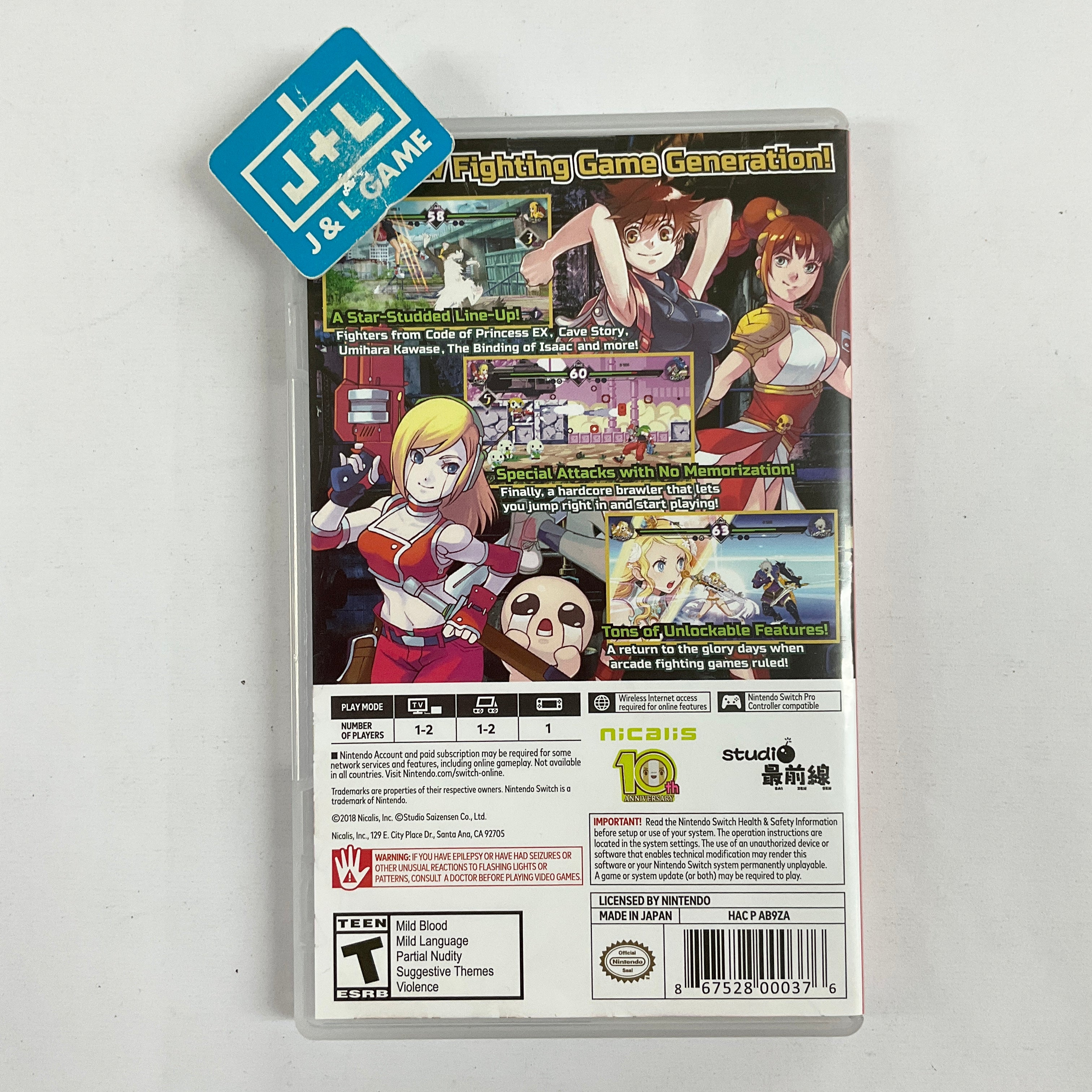 Blade Strangers - (NSW) Nintendo Switch [Pre-Owned] Video Games Nicalis   