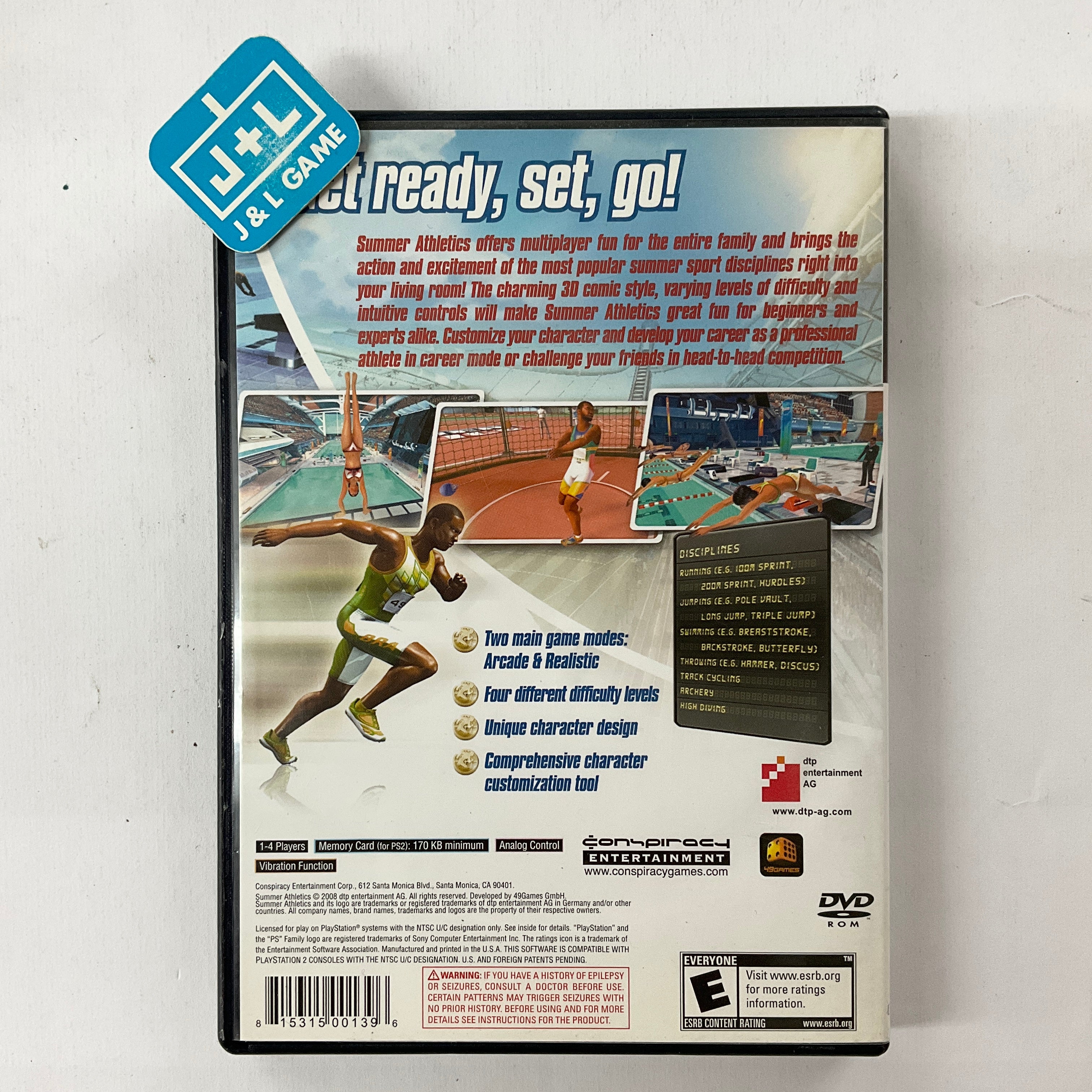 Summer Athletics - Sony PlayStation 2/Ps2 Summer Athletics - Sony PlayStation 2/Ps2