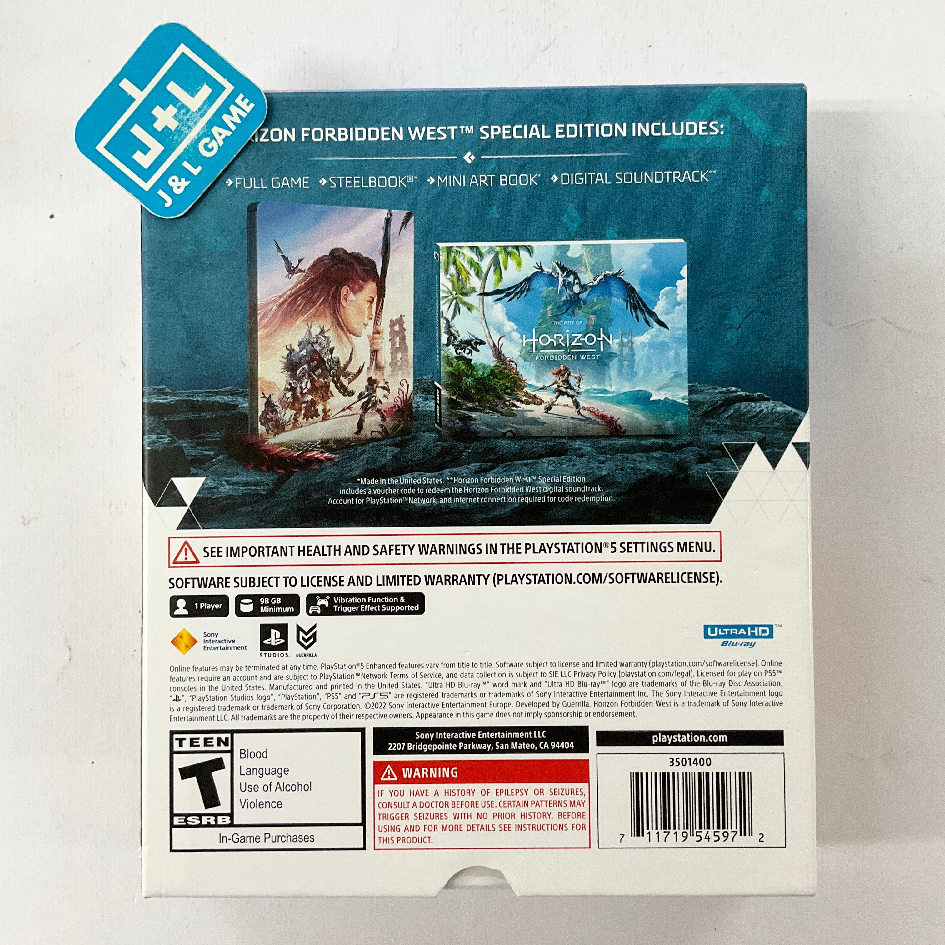 プレステ5 ジョーシン保証HorizonForbiddenWest PlayStation 5