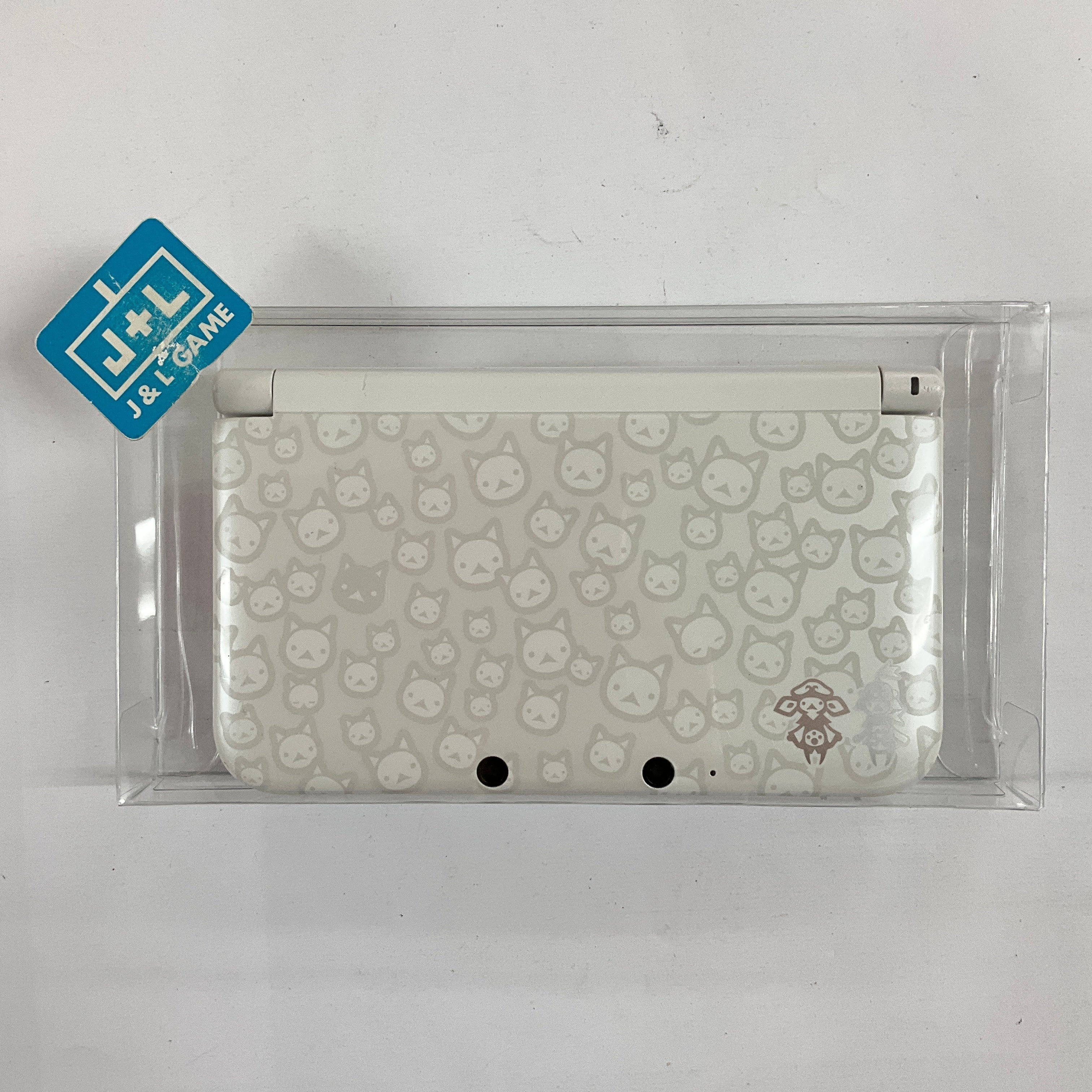Nintendo 3DS LL Console (Monster Hunter 4 Felyne White) - Nintendo