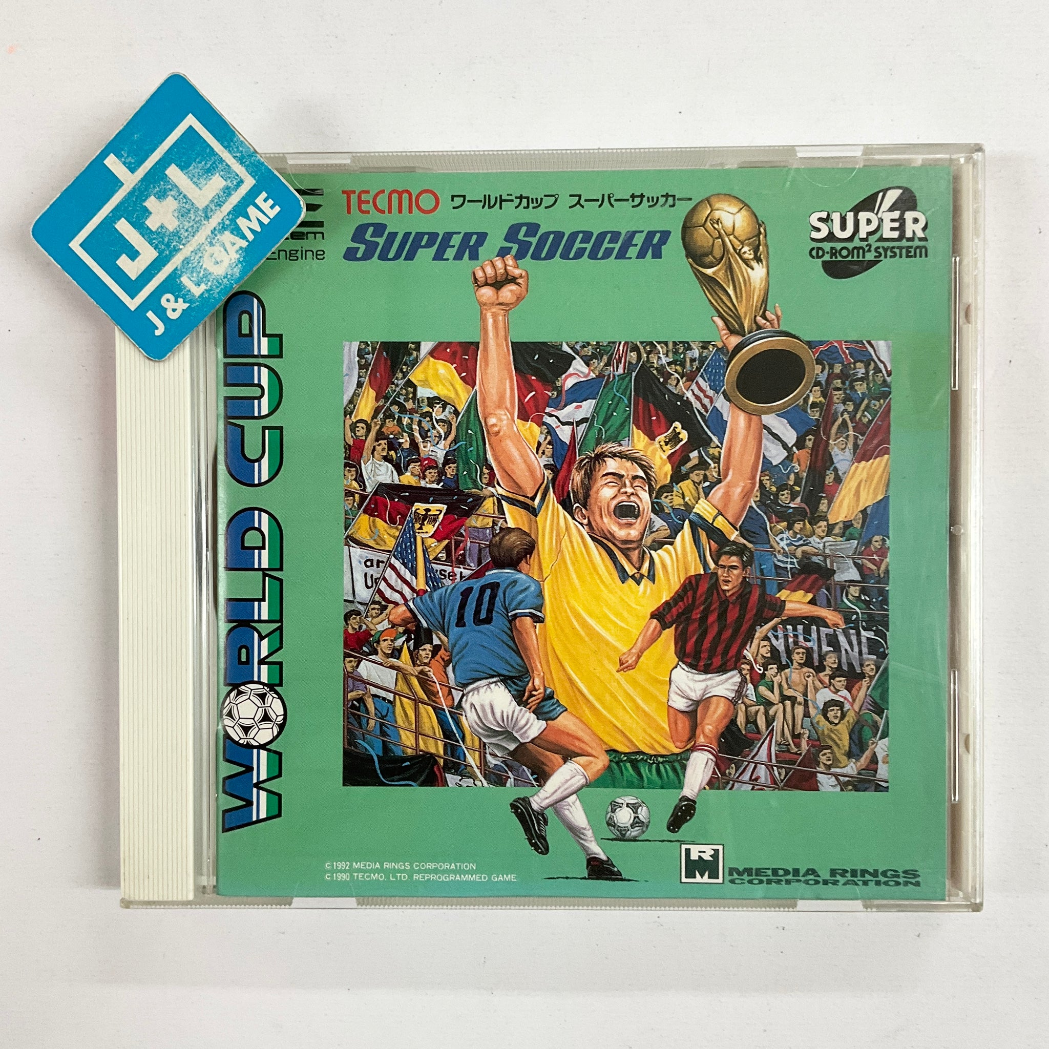 Tecmo World Cup Super Soccer - (PCE) PC-Engine [Pre-Owned] (Japanese Import) Video Games Media Rings   