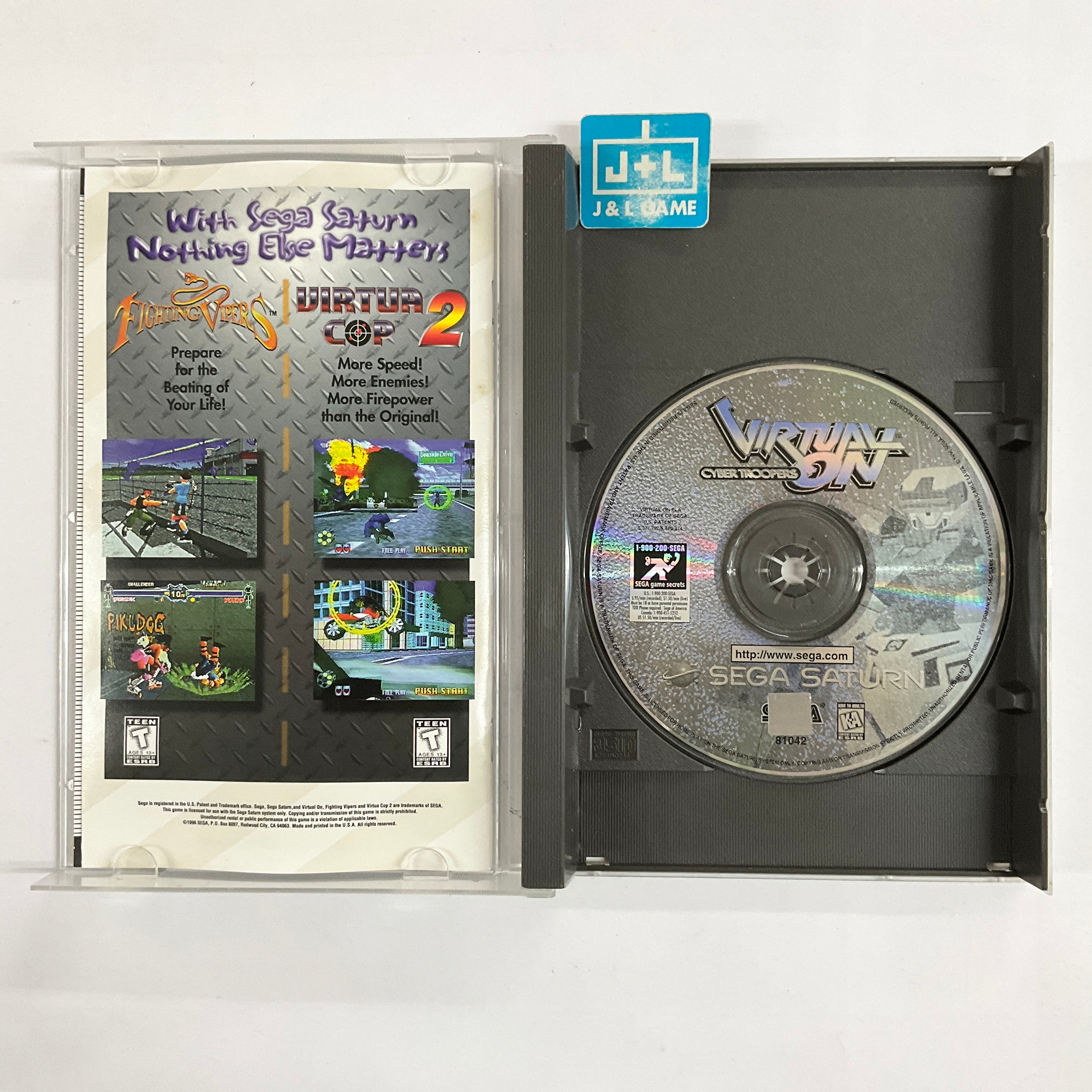 Virtual-On: Cyber Troopers - (SS) SEGA Saturn [Pre-Owned] Video Games Sega   