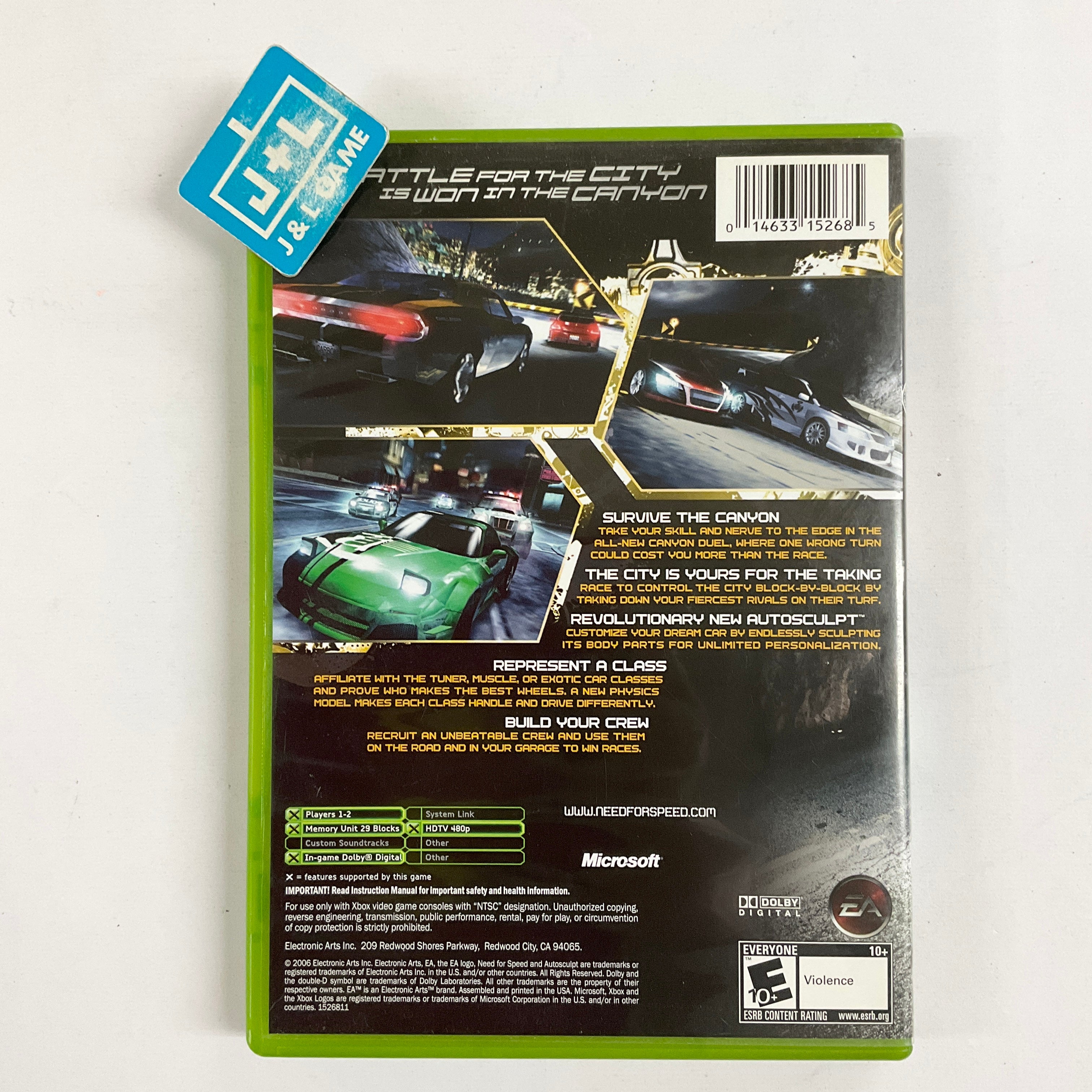 Need for Speed Carbon - (XB) Xbox [Pre-Owned] Video Games EA Games   