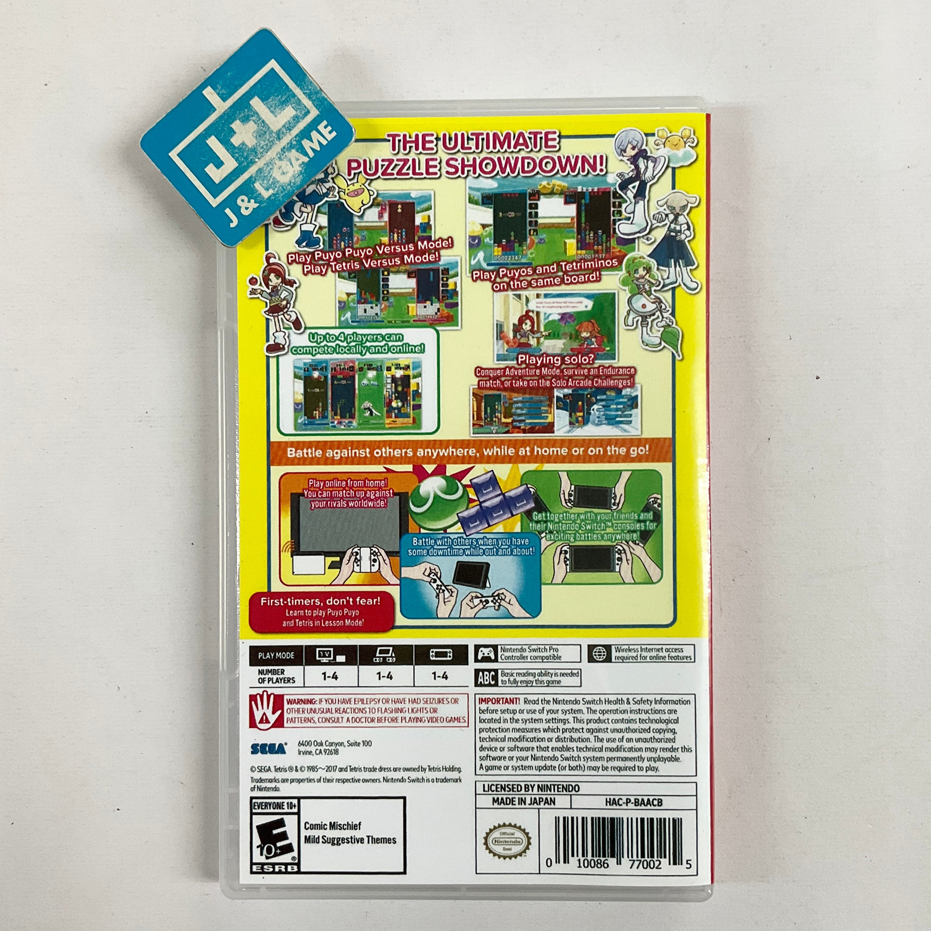 Puyo Puyo Tetris - (NSW) Nintendo Switch [Pre-Owned] Video Games Sega   