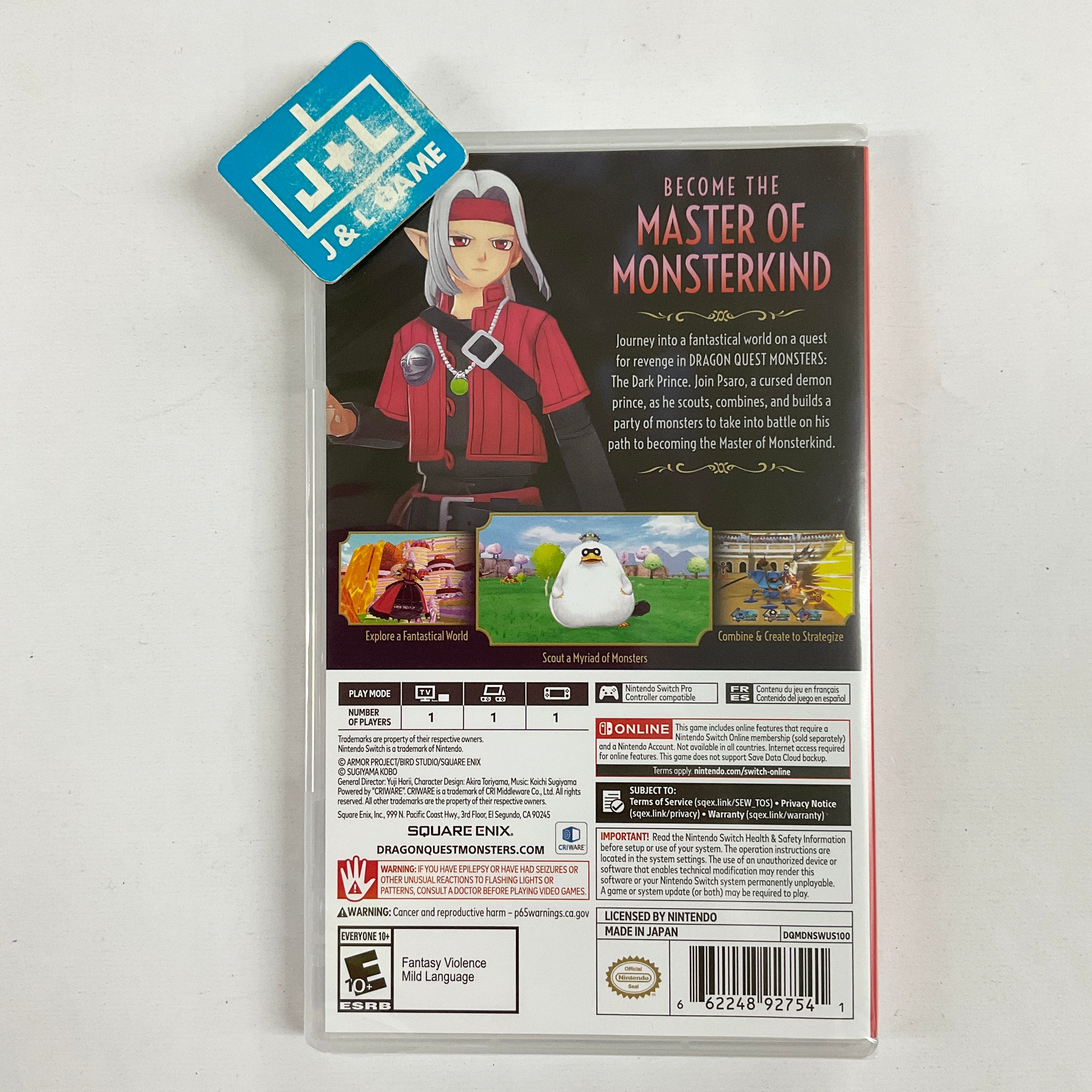 dragon quest monsters the dark prince - nintendo switch Dragon Quest Monsters: The Dark Prince (Nintendo Switch)