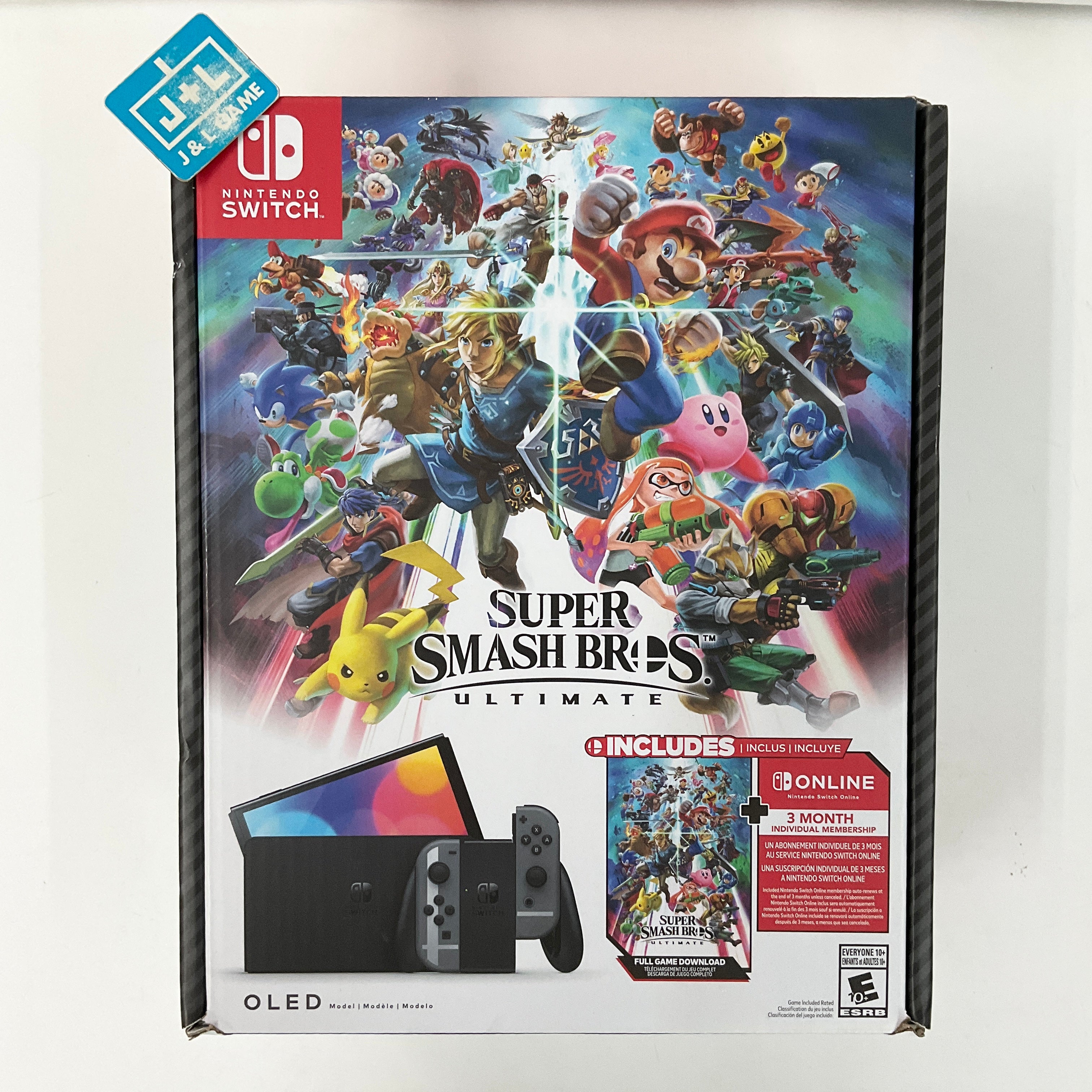 Nintendo Switch™ - OLED Model: Super Smash Bros.™ Ultimate Bundle (Full Game Download + 3 Mo. Nintendo Switch Online Membership Included) - (NSW) Nintendo Switch CONSOLE Nintendo   