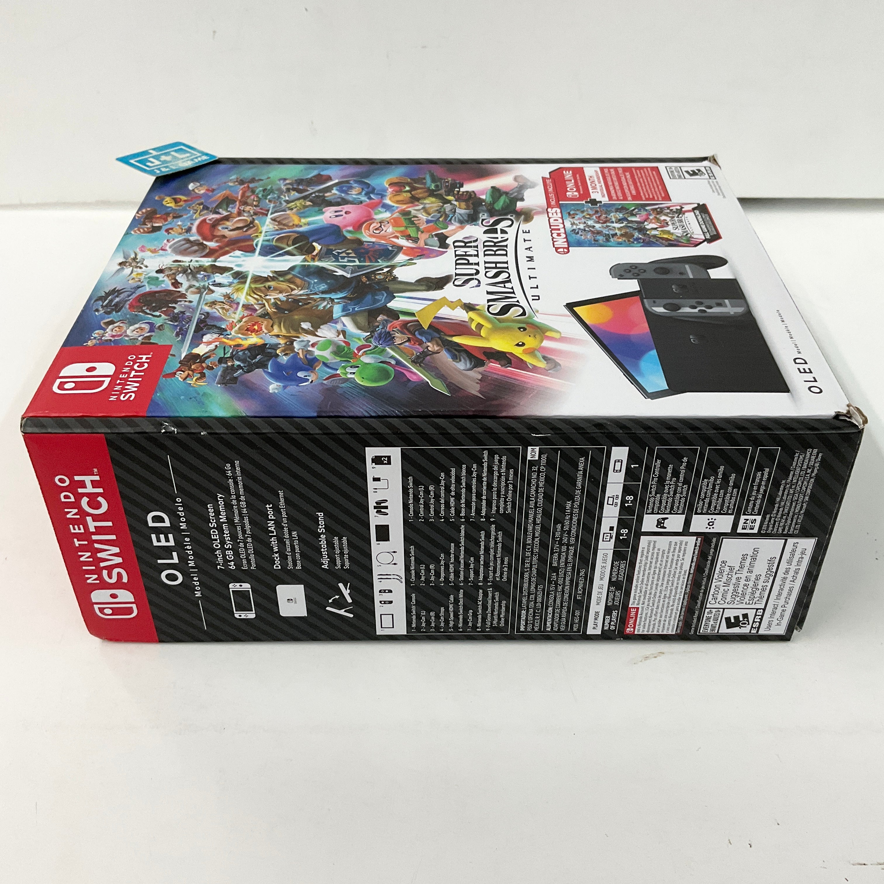 Nintendo Switch™ - OLED Model: Super Smash Bros.™ Ultimate Bundle (Full Game Download + 3 Mo. Nintendo Switch Online Membership Included) - (NSW) Nintendo Switch CONSOLE Nintendo   