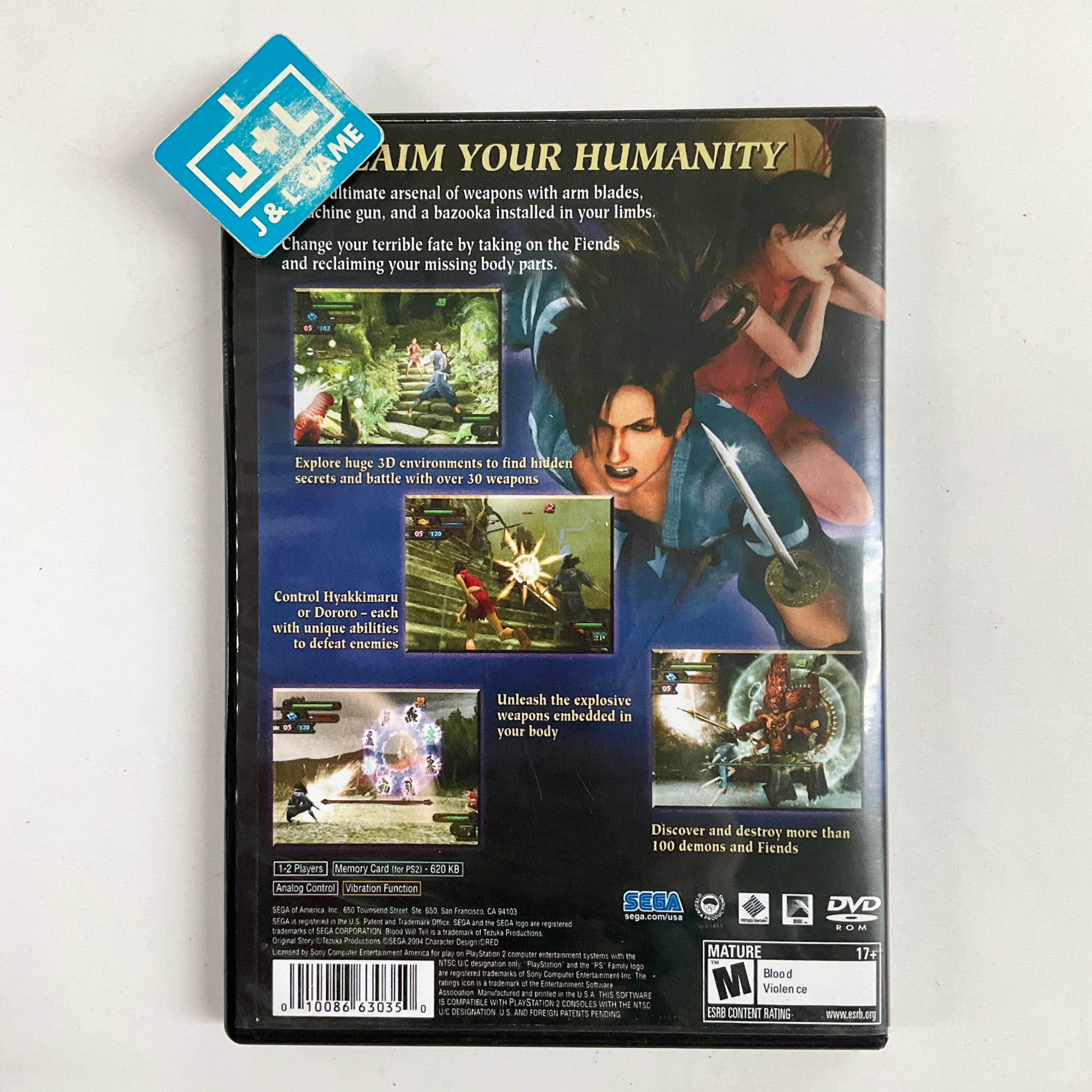 Blood Will Tell Tezuka Osamu's Dororo - (PS2) PlayStation 2 [Pre