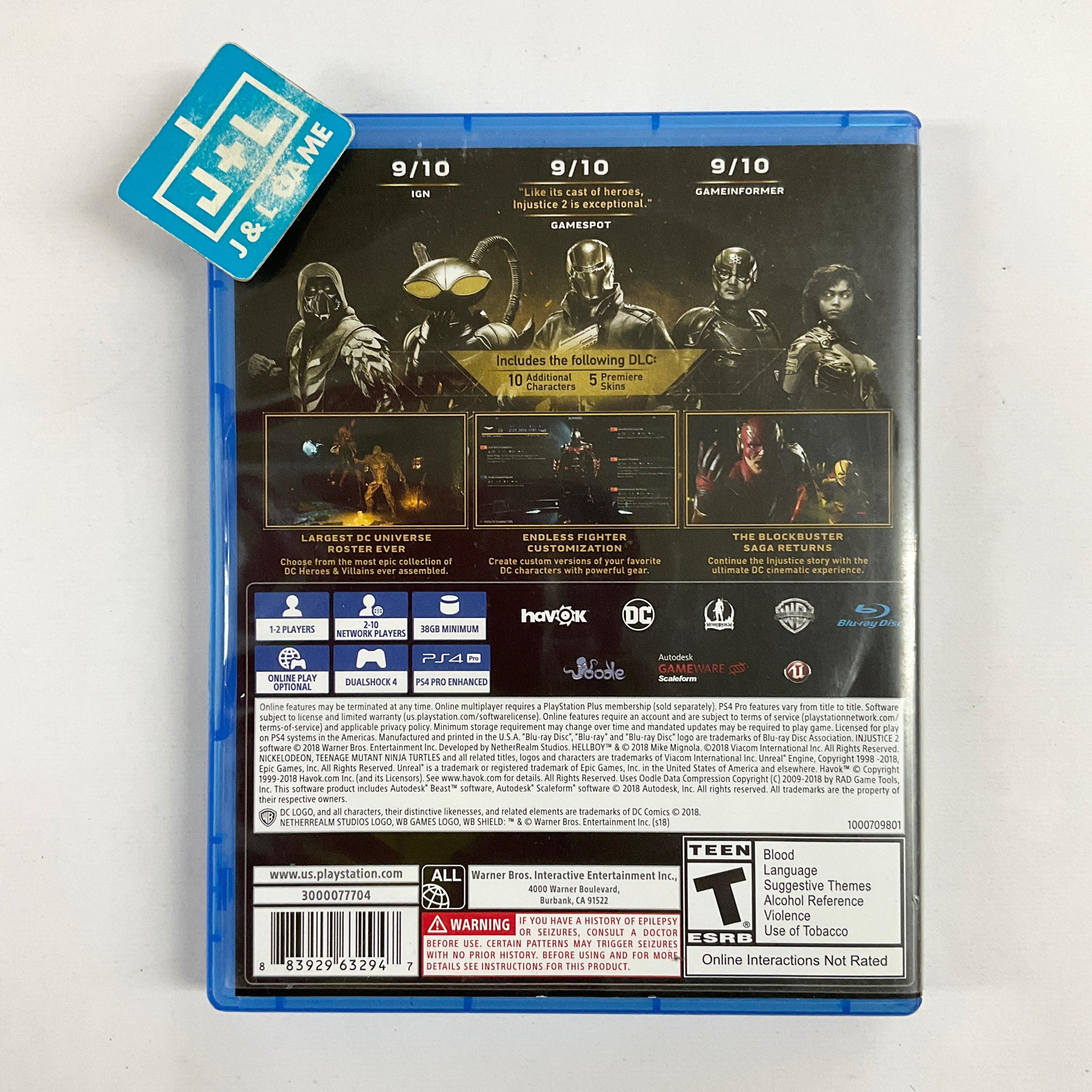 Injustice 2 (Legendary Edition) - (PS4) PlayStation 4 [Pre-Owned] Video Games WB Games   