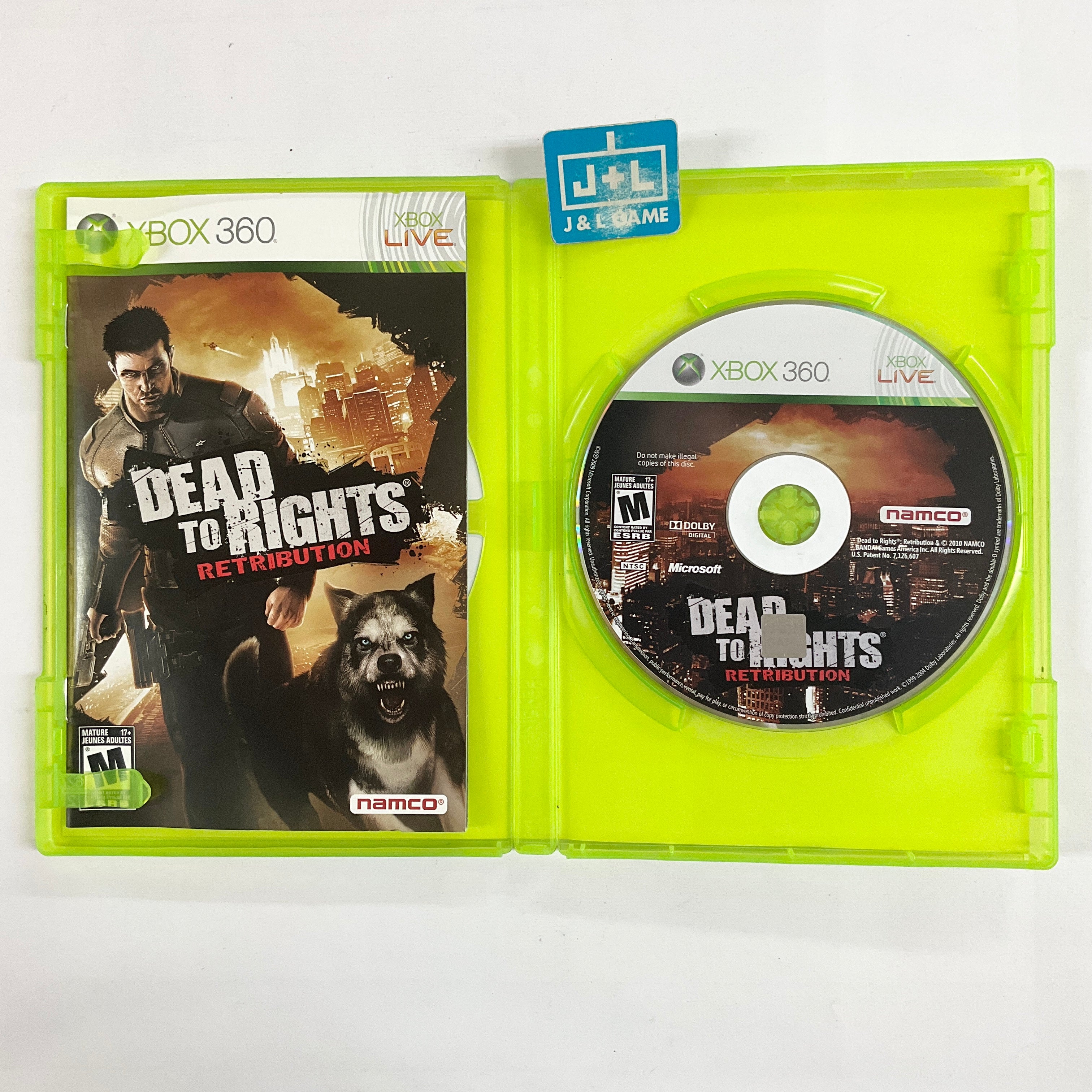 Dead to Rights: Retribution - Xbox 360 [Pre-Owned] Video Games Namco Bandai Games   