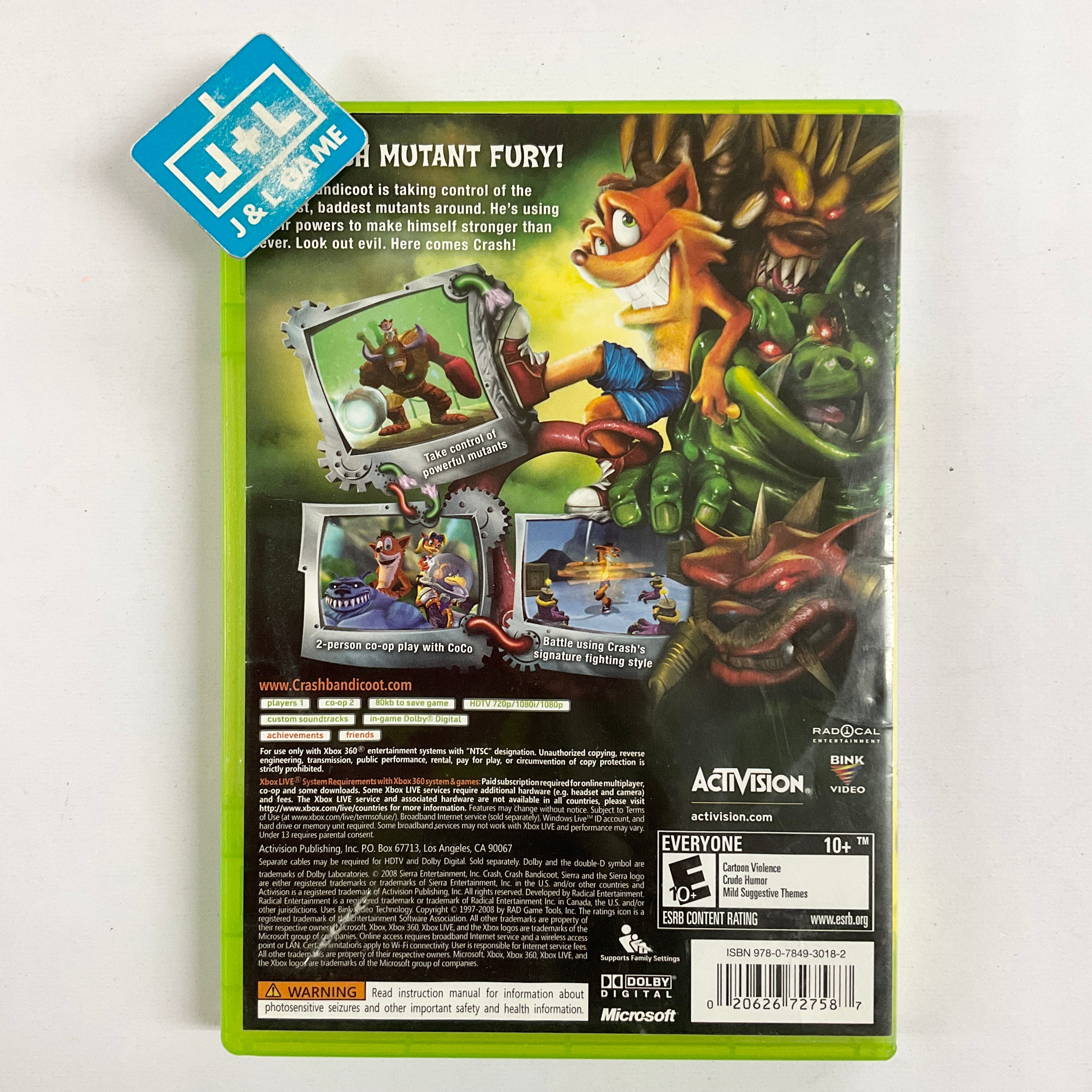 Crash: Mind Over Mutant - Xbox 360 [Pre-Owned] Video Games Activision   