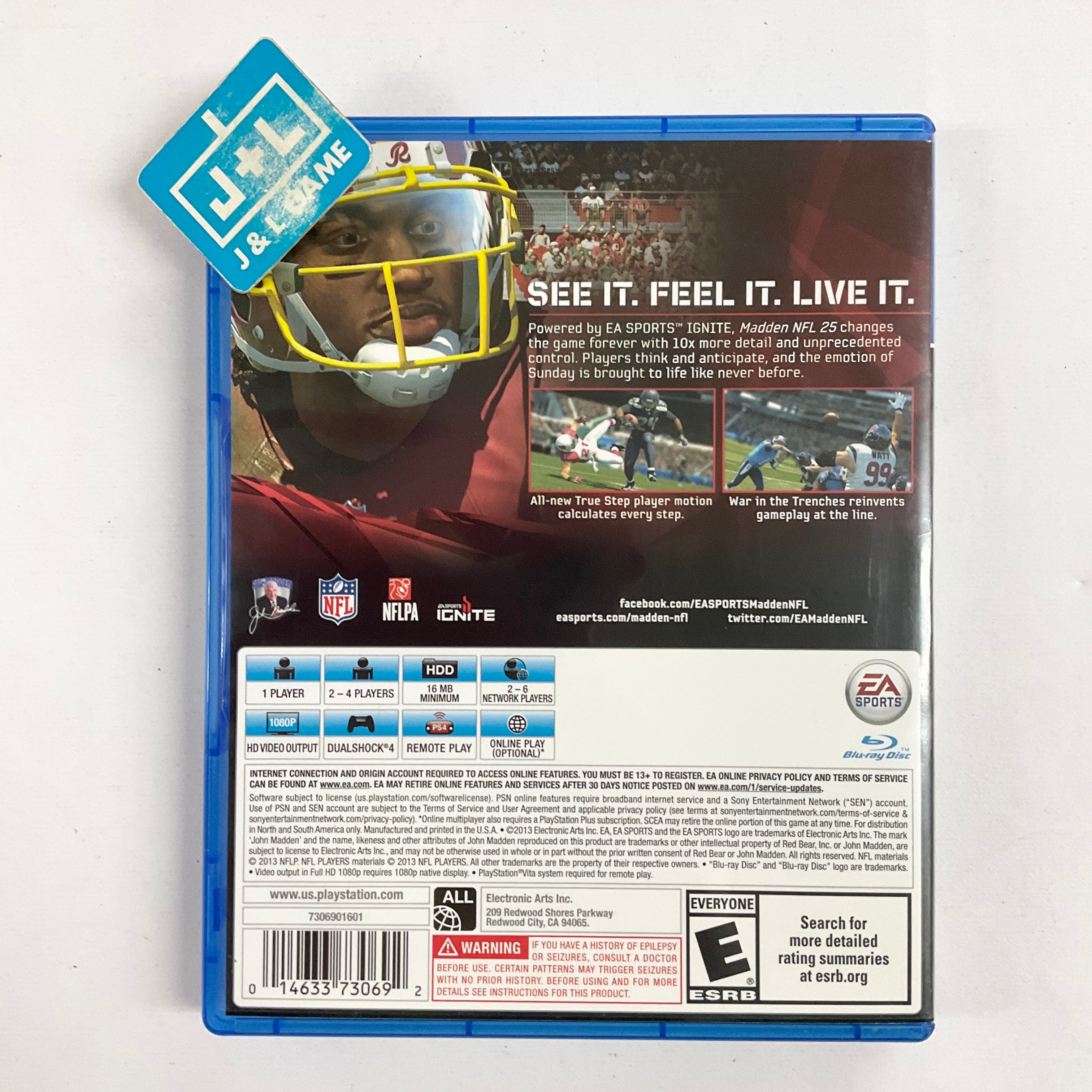 Madden NFL 25 (1989-2014) - (PS4) PlayStation 4 [Pre-Owned] Video Games Electronic Arts   