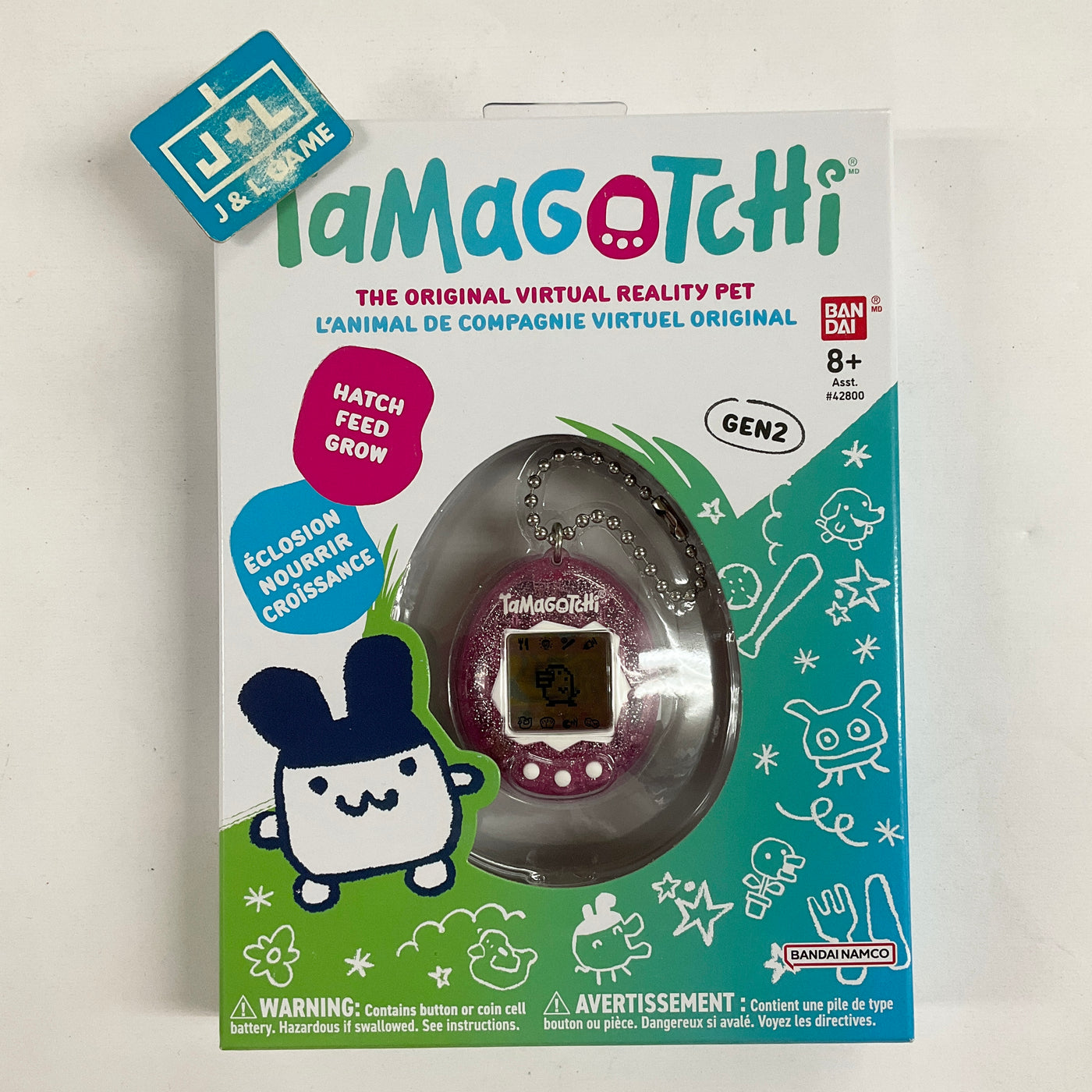 The Original Tamagotchi (Gen 2) (Pink Glitter) - Tamagotchi