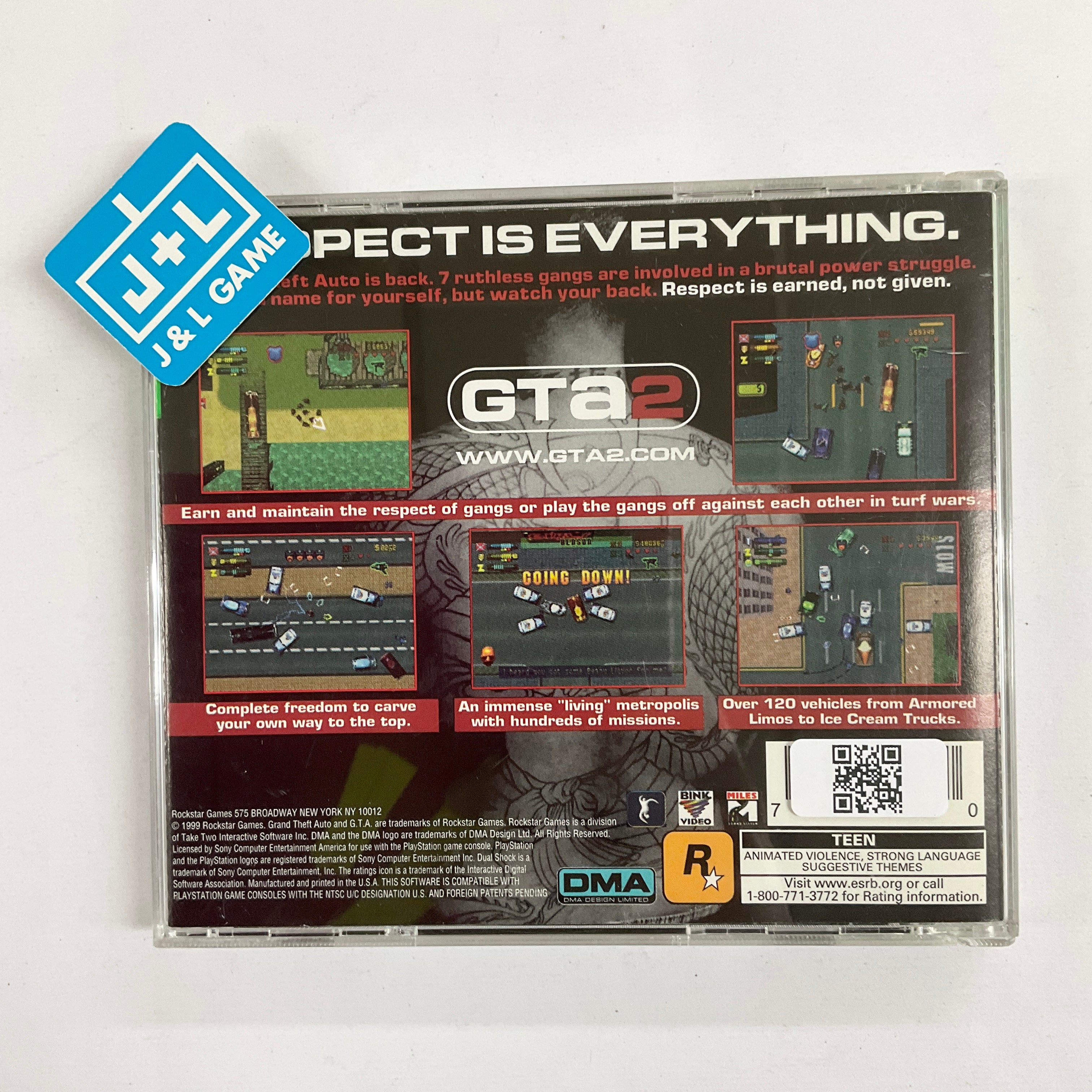 Grand Theft Auto 2 (Greatest Hits) - PlayStation 1 [Pre-Owned] Video Games Rockstar Games   