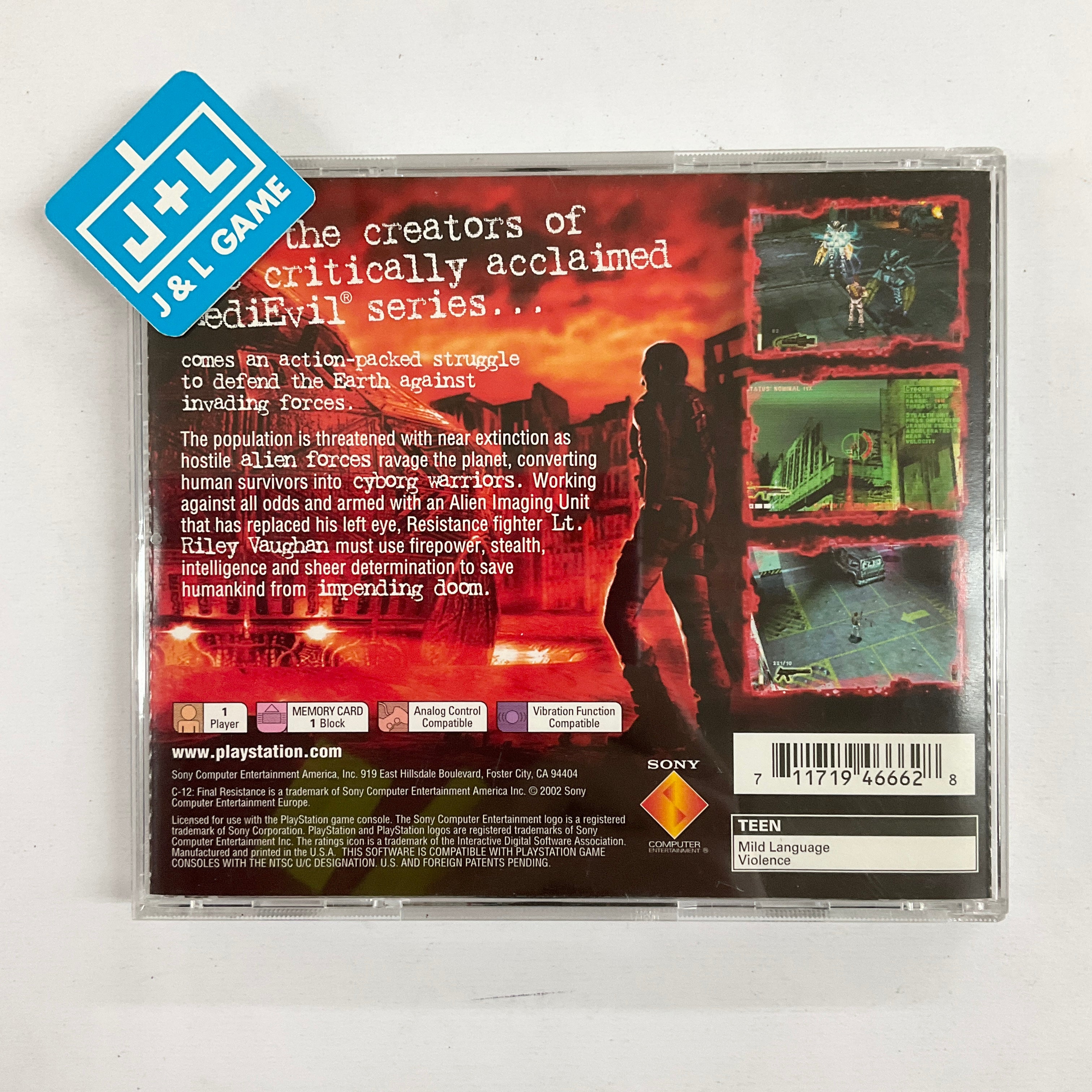 C-12: Final Resistance - (PS1) PlayStation 1 [Pre-Owned] | J&L Game