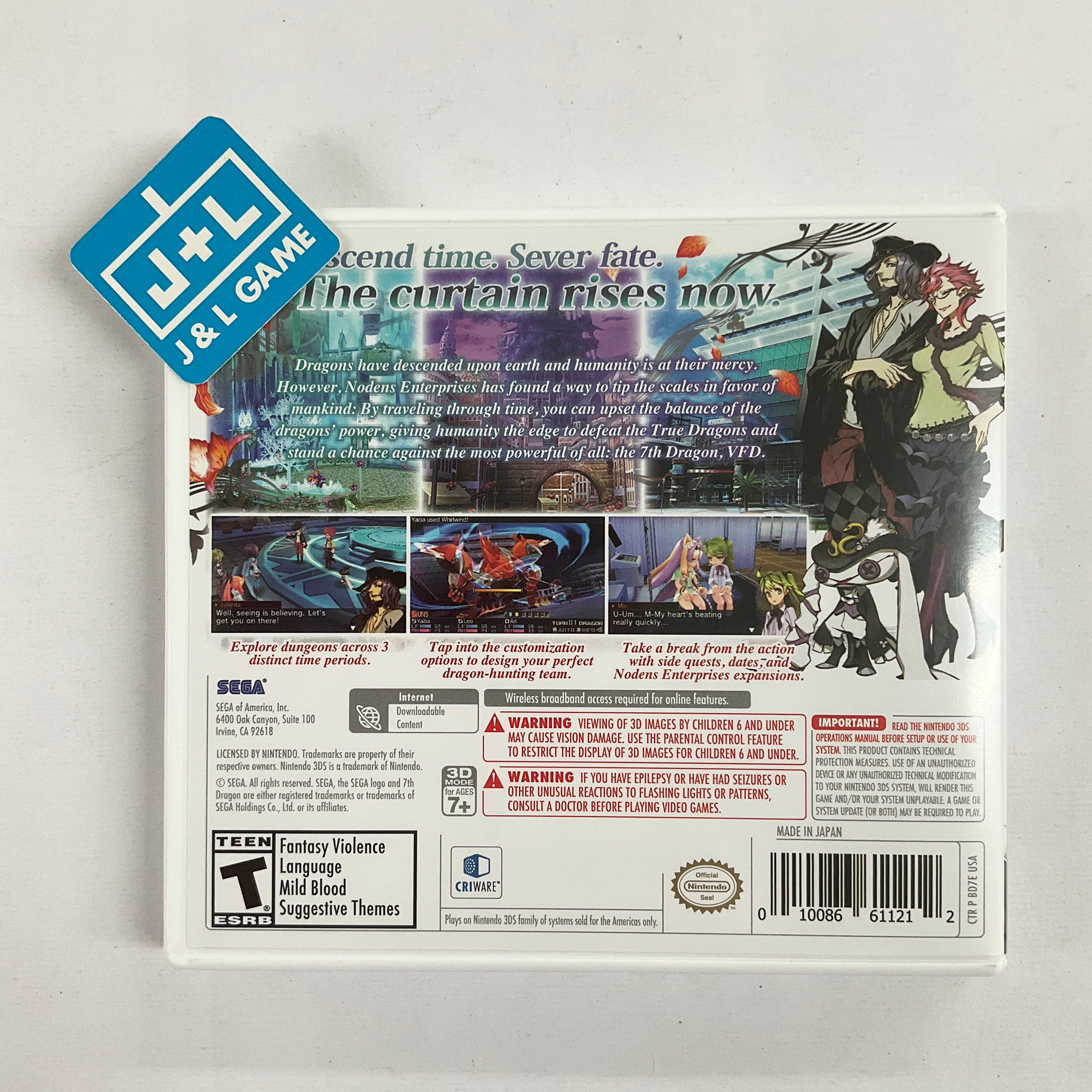 7th Dragon III Code: VFD (Launch Edition) - Nintendo 3DS [Pre-Owned] Video Games Sega   
