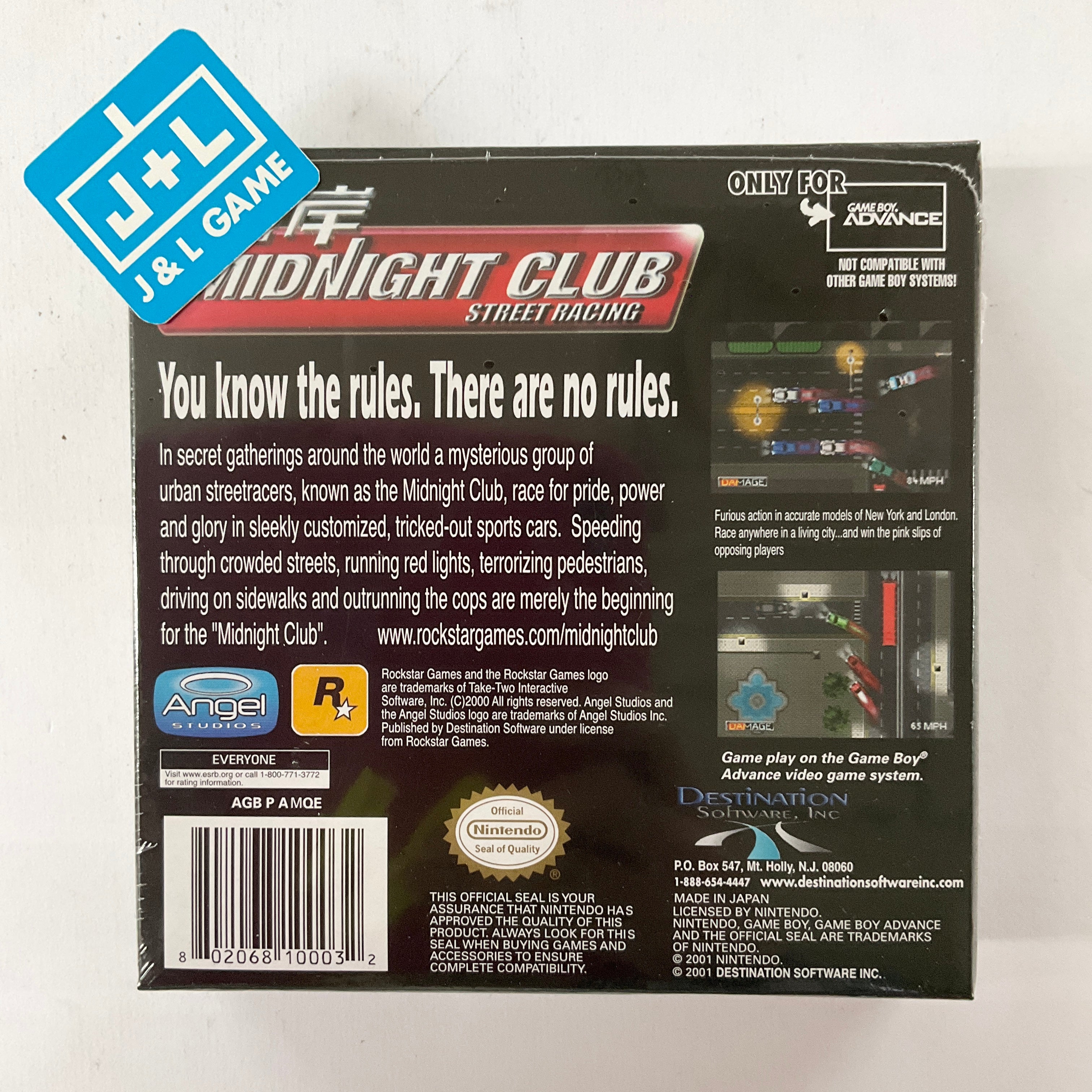 Midnight Club: Street Racing - (GBA) Game Boy Advance Video Games Destination Software   