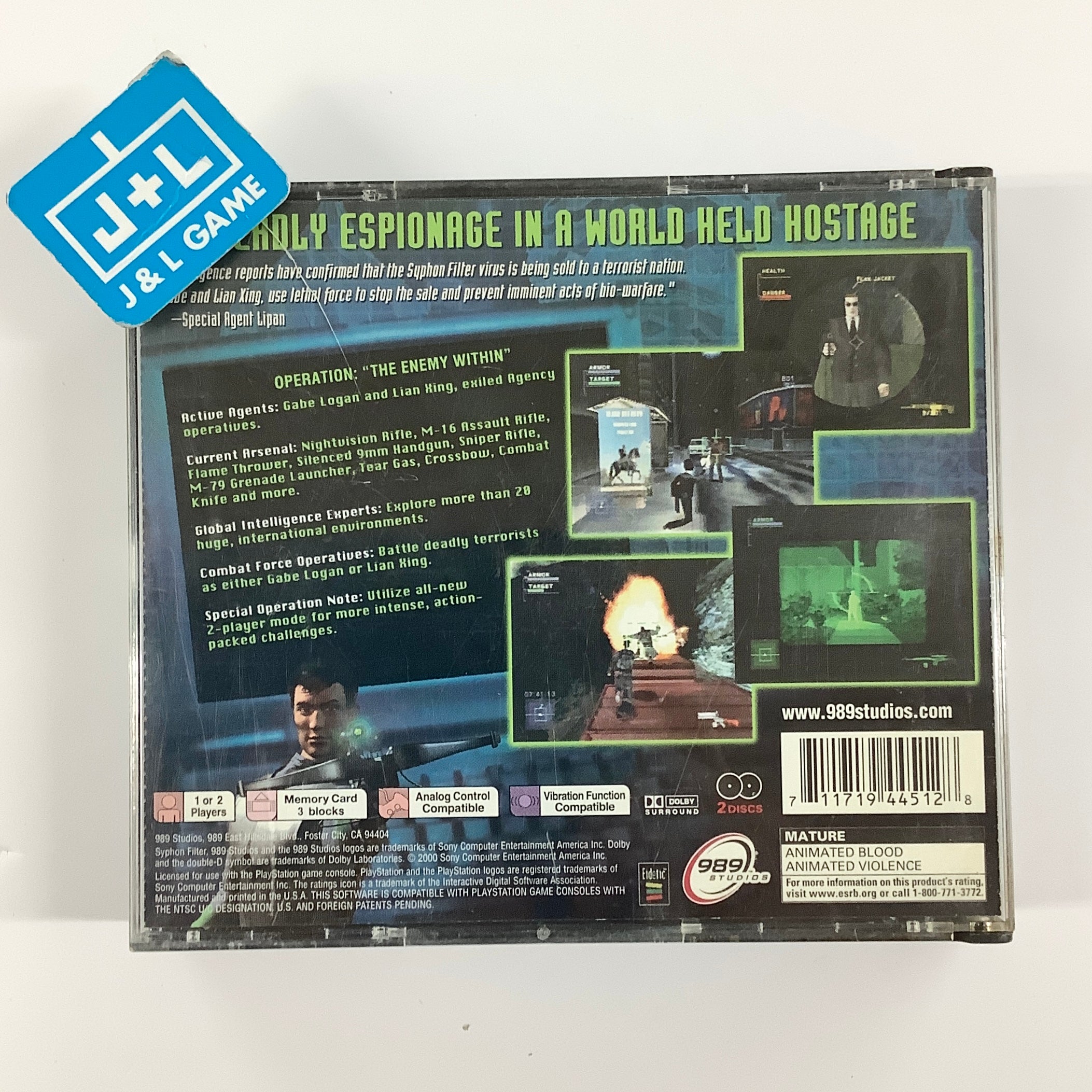 Syphon Filter 2 - (PS1) Playstation 1 [Pre-Owned] Video Games Sony Computer Entertainment
